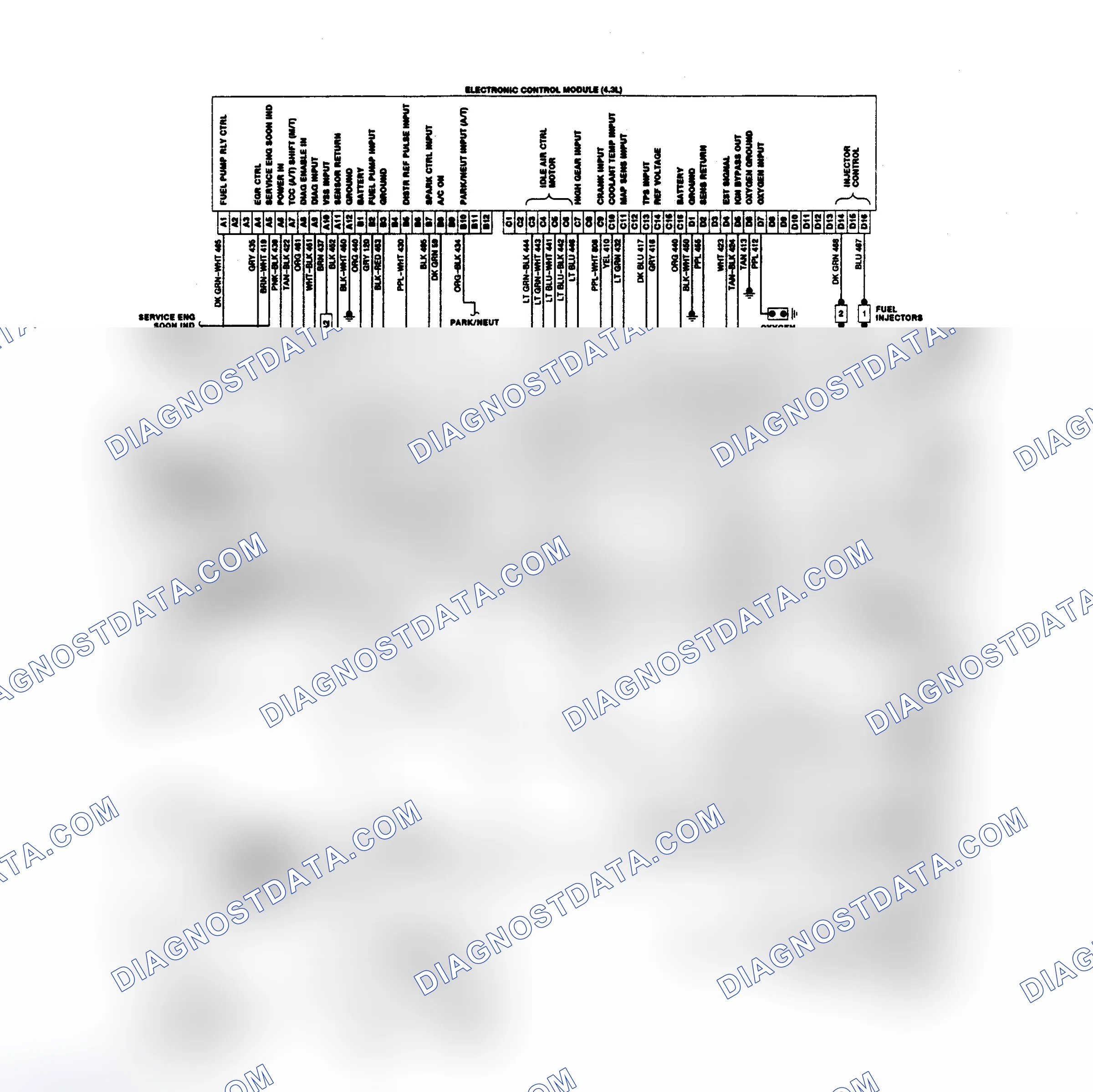 Scheme 1: Wiring Diagram (Astro & Safari 4.3L)