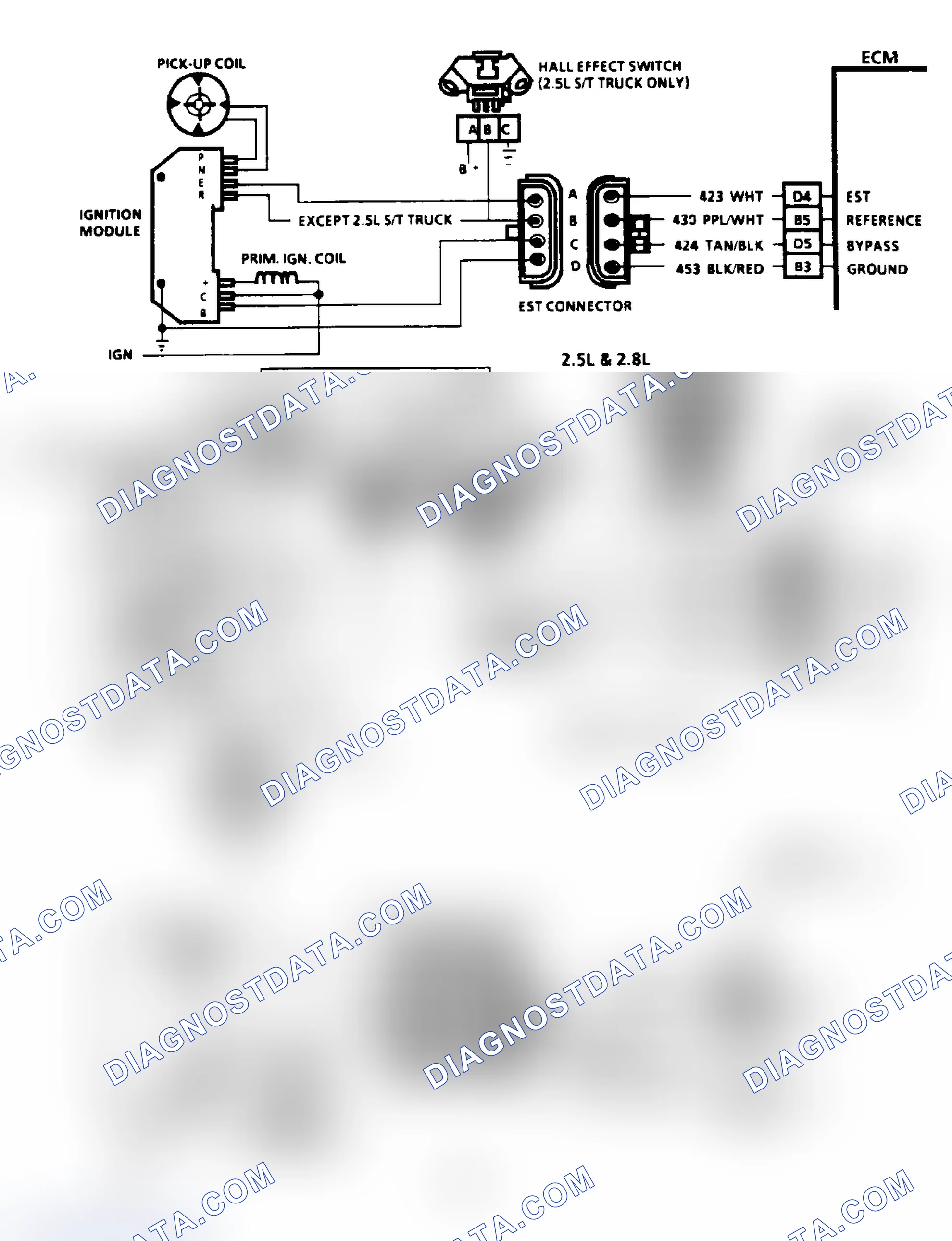 Scheme 71: Code 42: EST With HEI Ignition Circuit Diagram