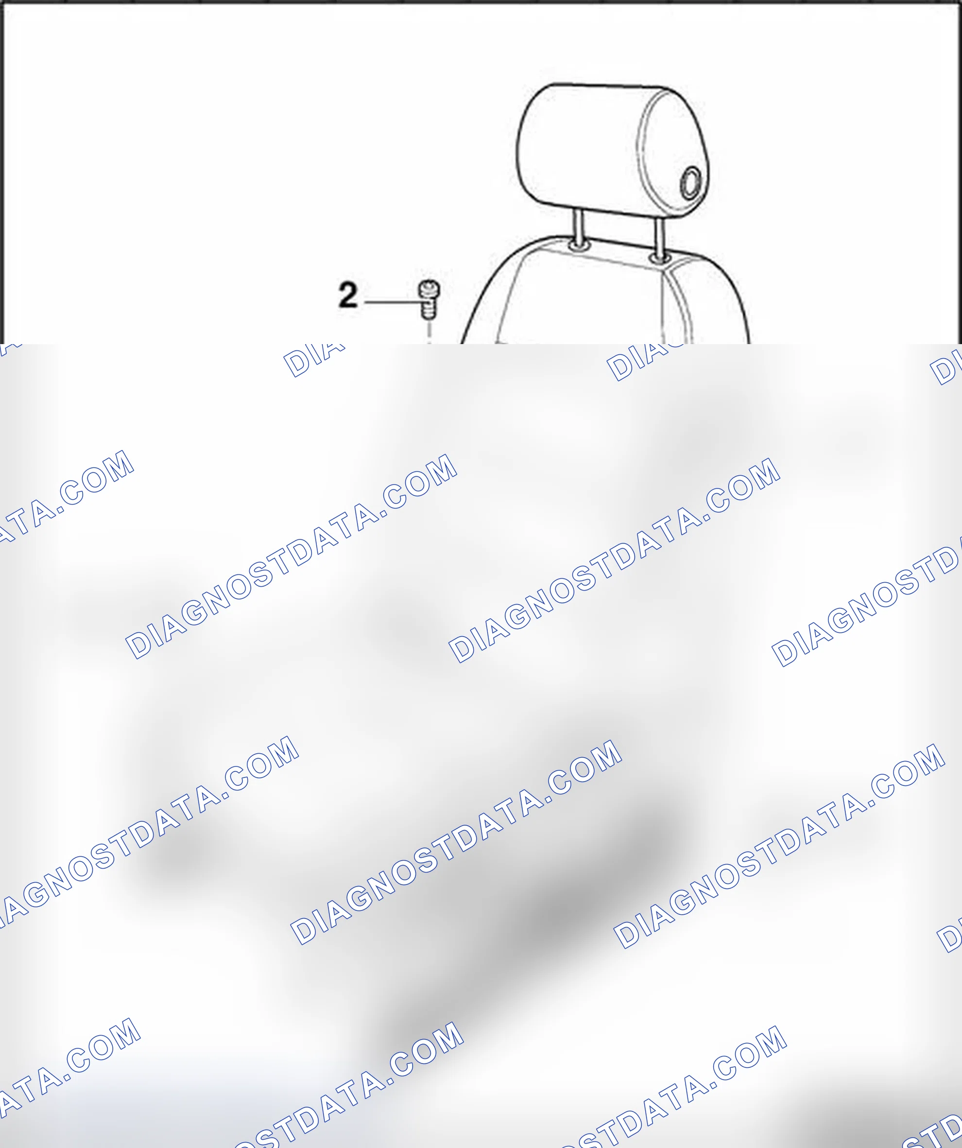 Scheme 211: Front seat, assembly overview