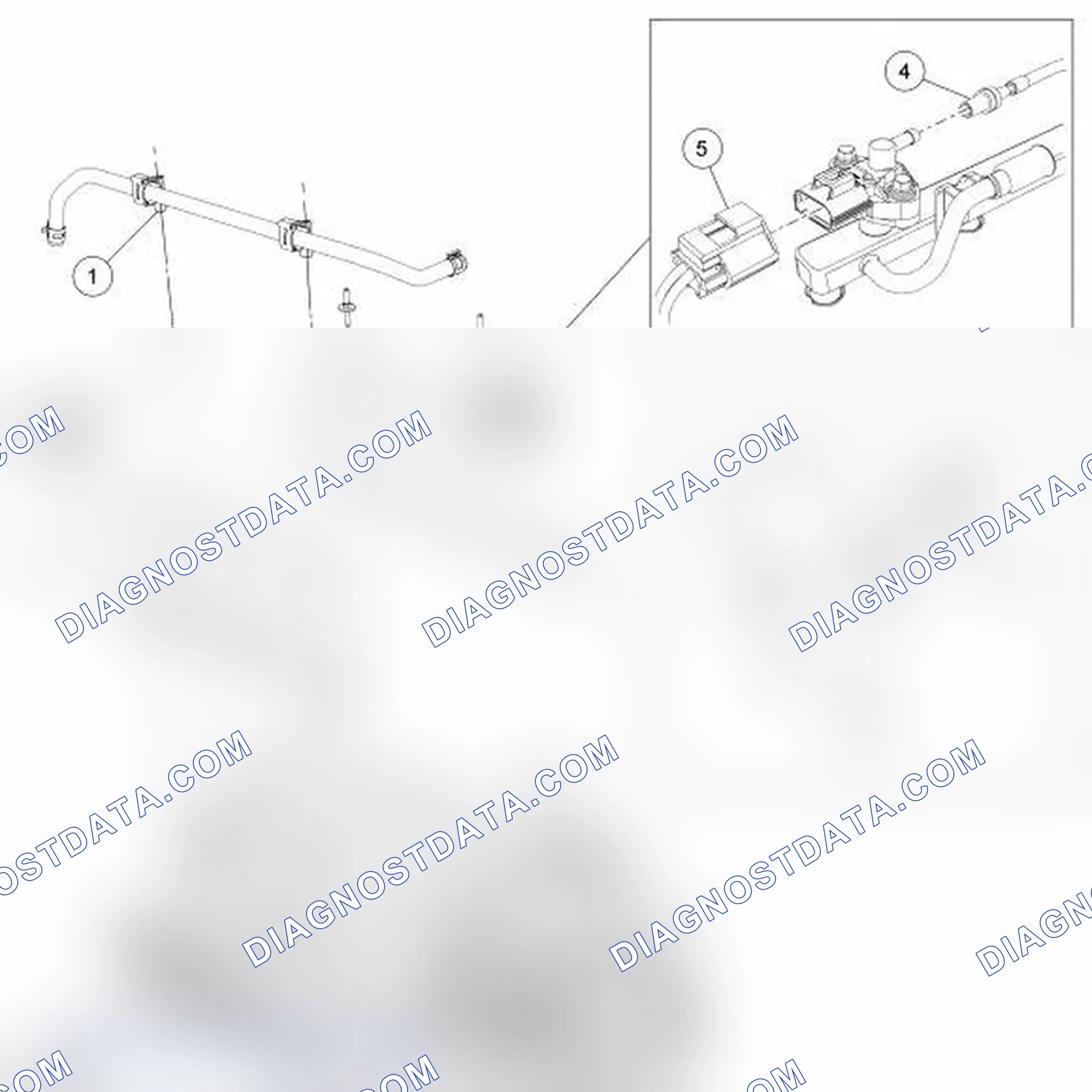Scheme 6: Fuel Rail and Fuel Injector - Exploded View