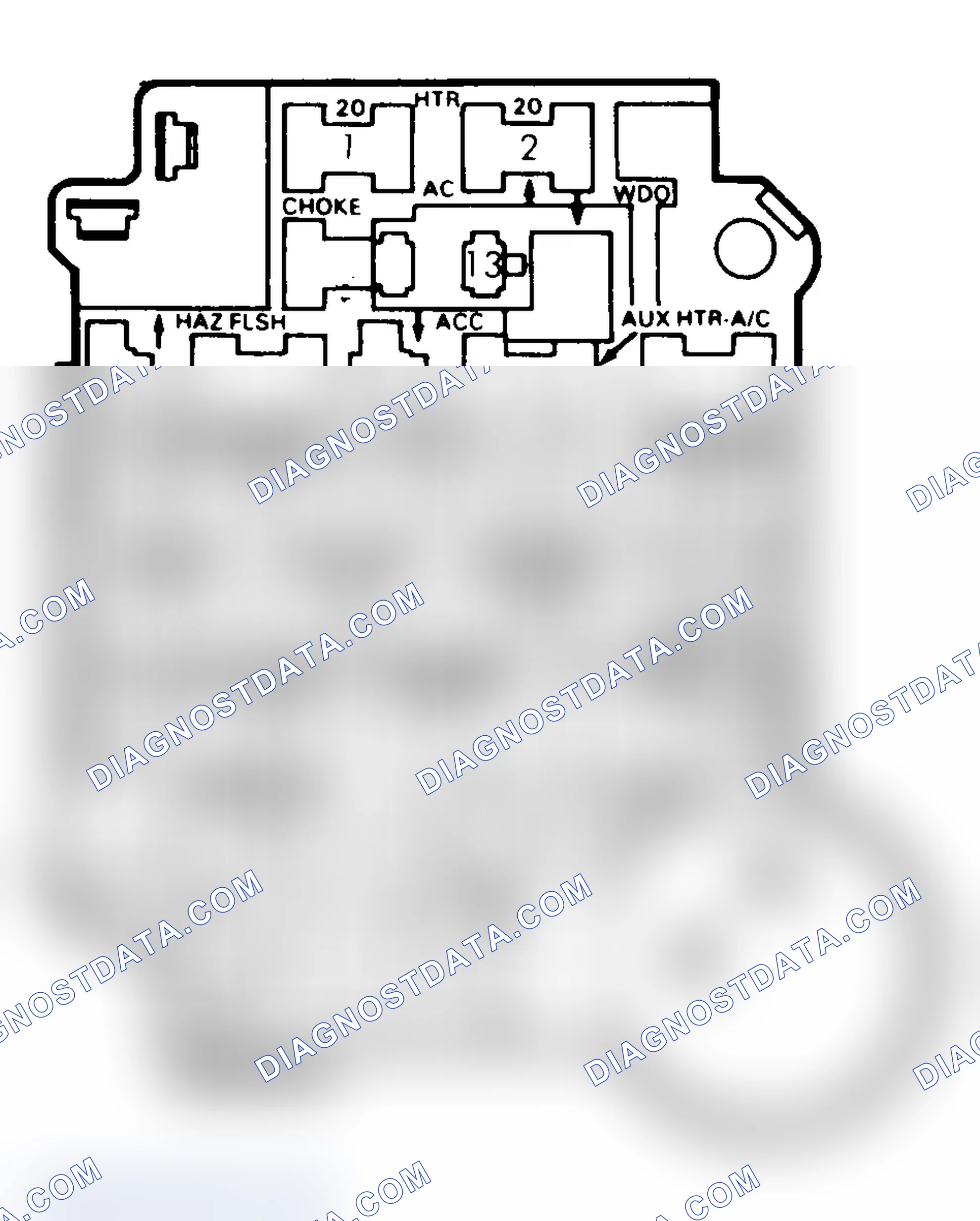 Scheme 23: FUSE PANEL IDENTIFICATION (1985-87)
