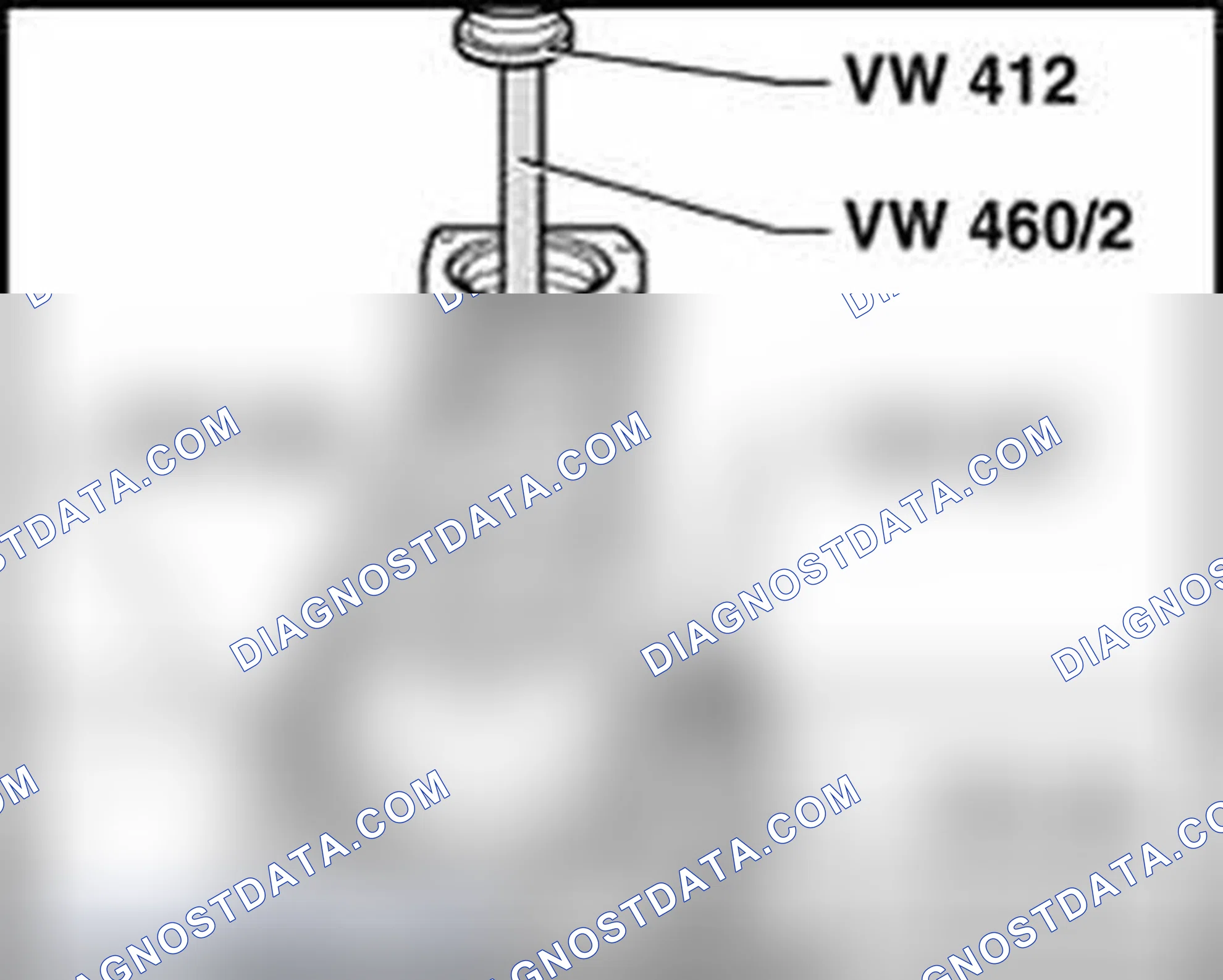 Scheme 647: Pressing drive pinion out of inner race for small taper roller bearing