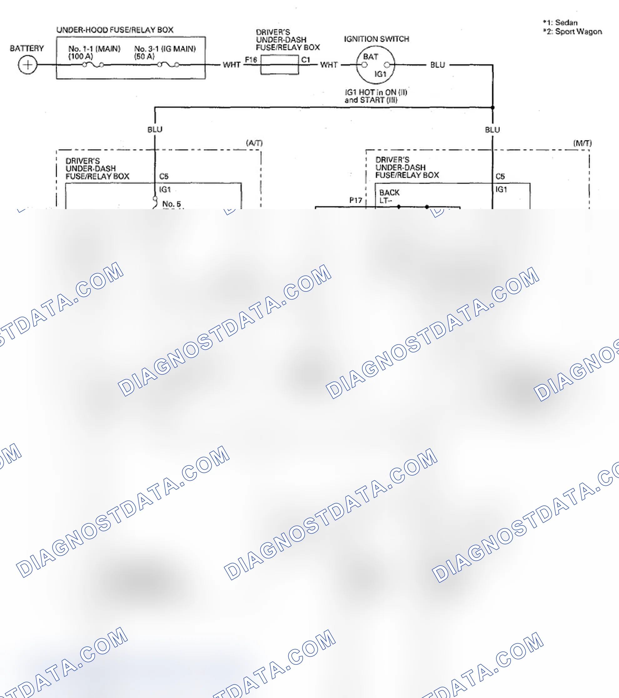 Scheme 78: Circuit Diagram - Back-up Lights