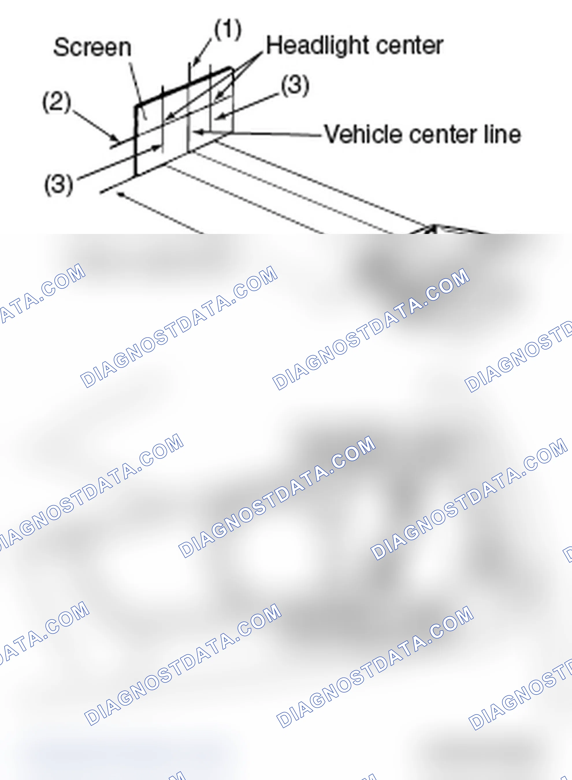 Scheme 39: PRE-AIMING INSTRUCTIONS (LOW-BEAM)