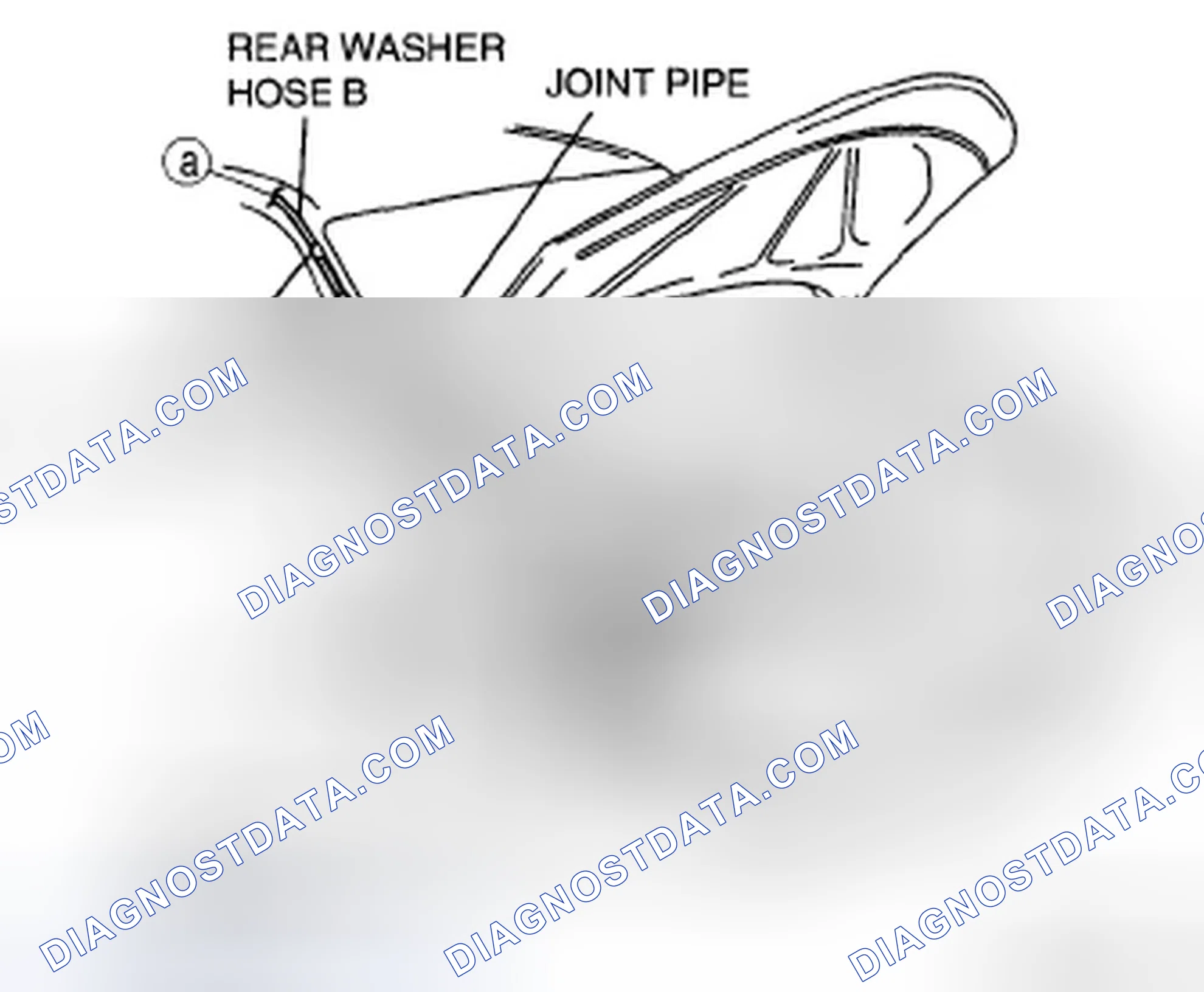 Scheme 41: REAR WASHER HOSE REMOVAL/INSTALLATION