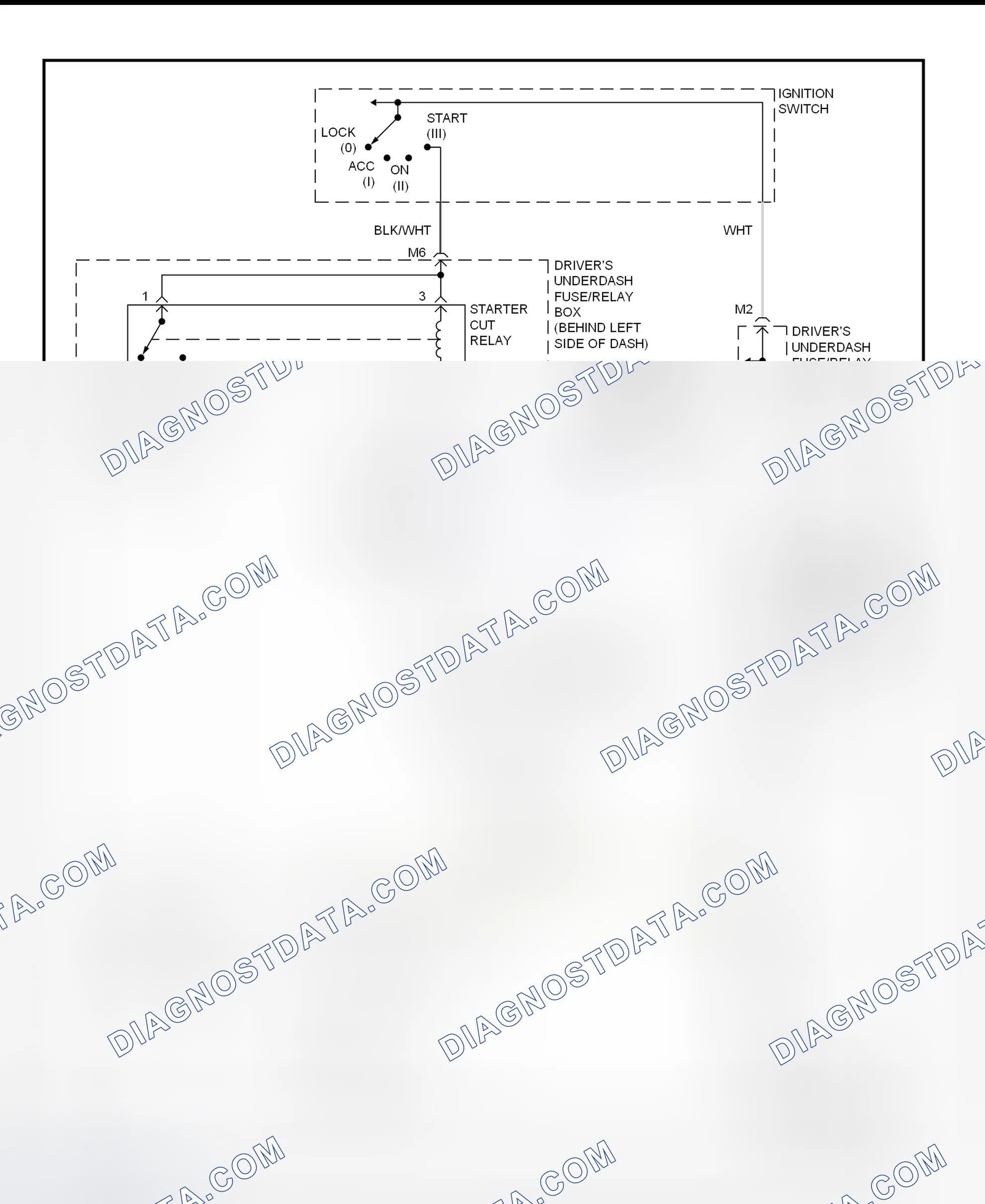 Fig. 29: Starting System Wiring Diagram (Accord 3.0L)