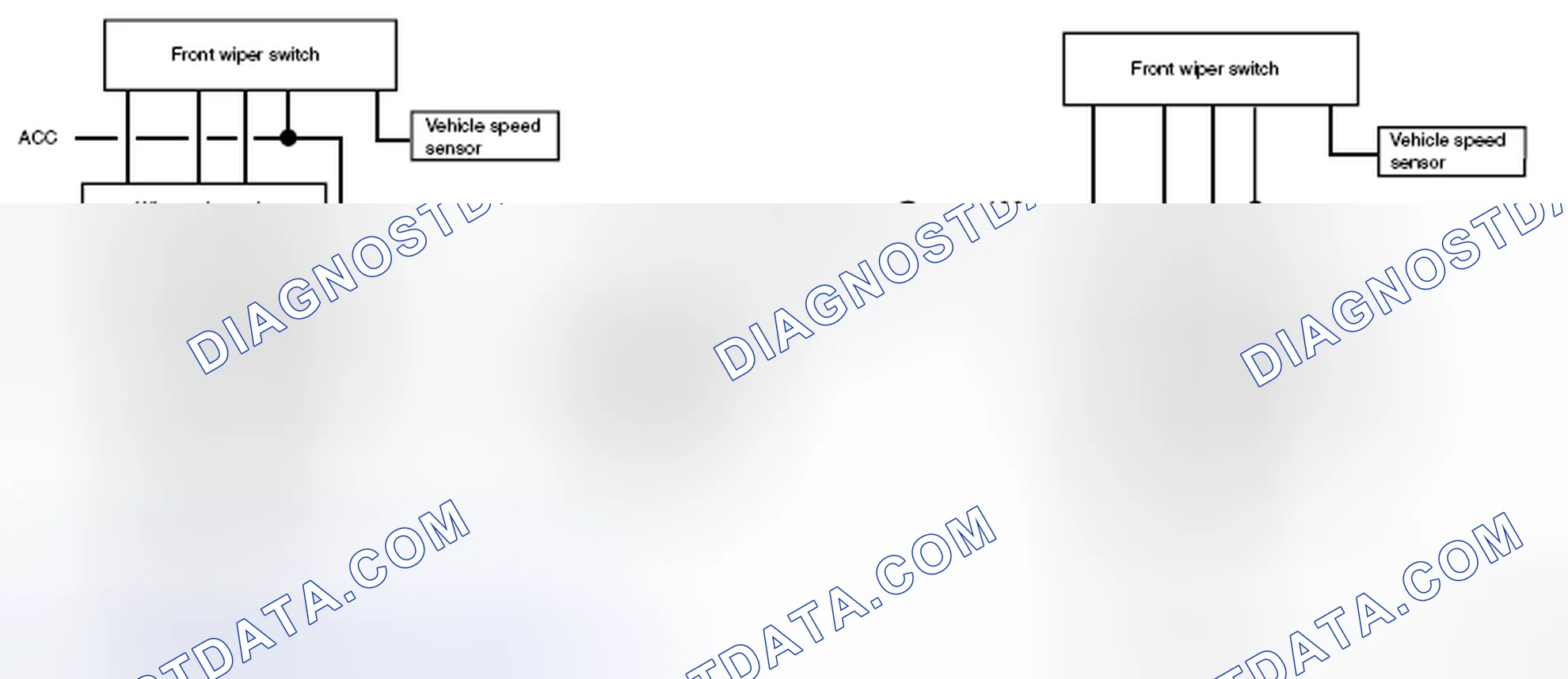 Scheme 5: Vehicle Speed Sensitive Intermittent Wipers Circuit Diagram (With And Without Wiper Relay Unit)
