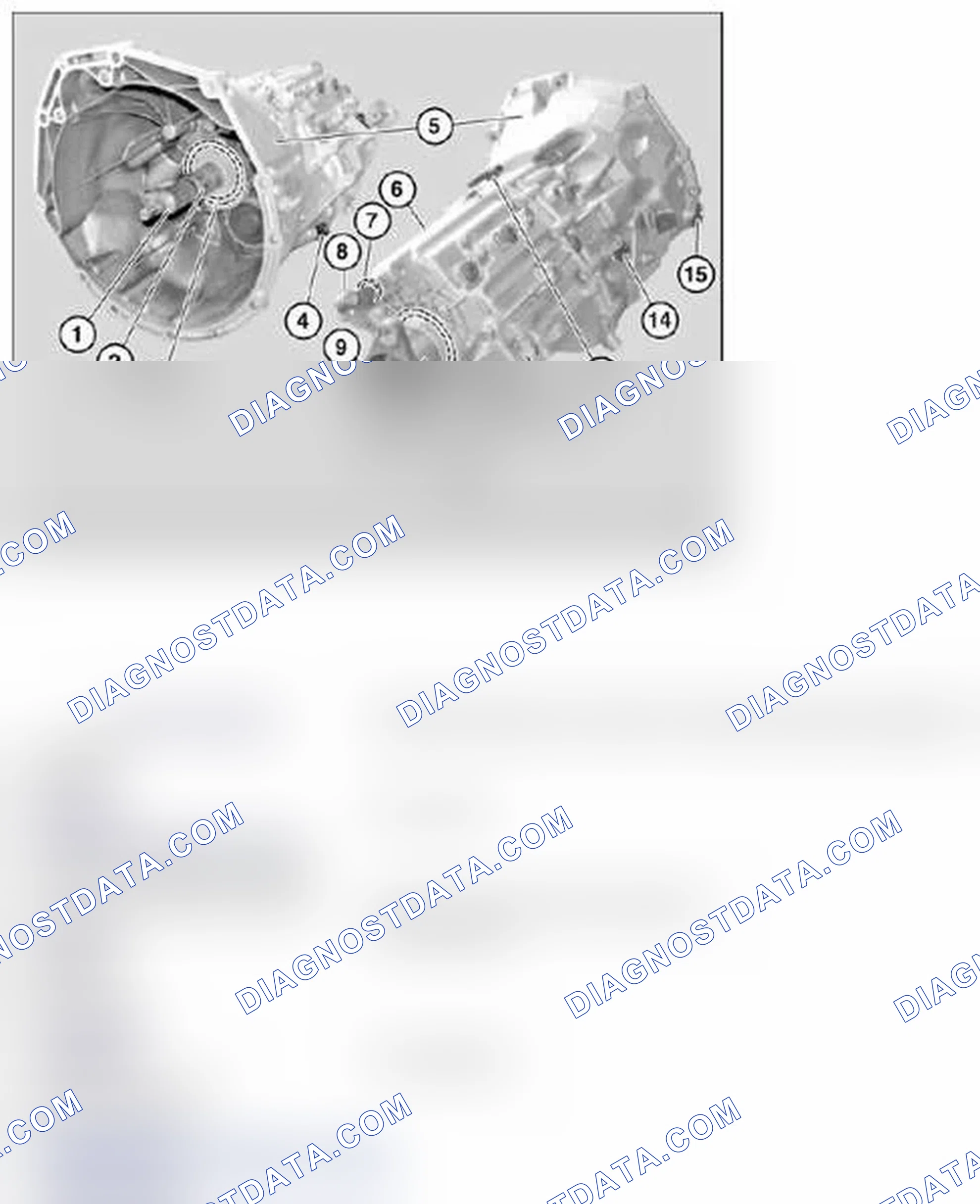 Scheme 256: 23 00... Overview of transmission housing (GS6-53BZ) (S85/S65)