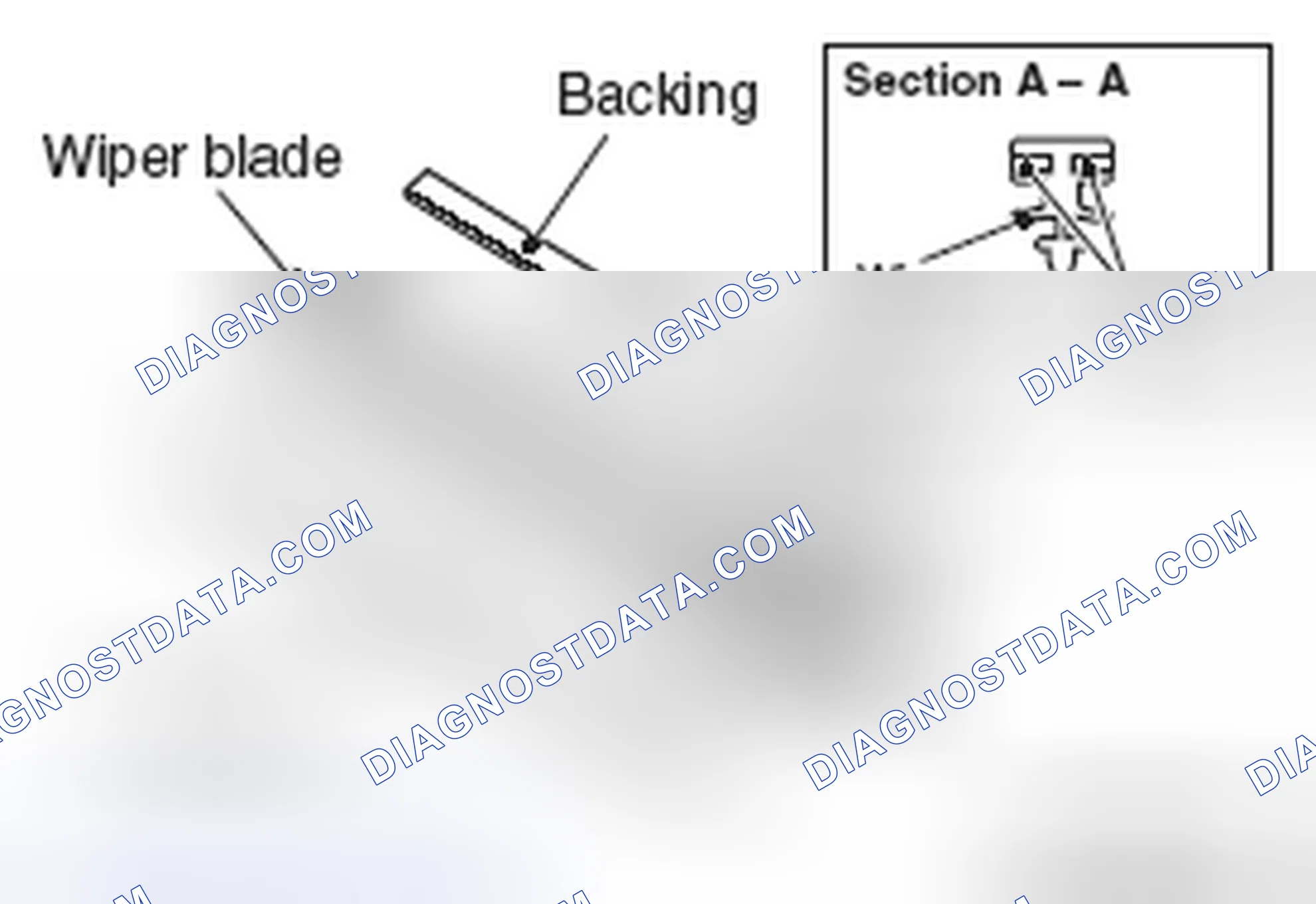 Scheme 44: >> B << WIPER LINK ASSEMBLY/WIPER MOTOR LINK PLATE/WINDSHIELD WIPER MOTOR INSTALLATION