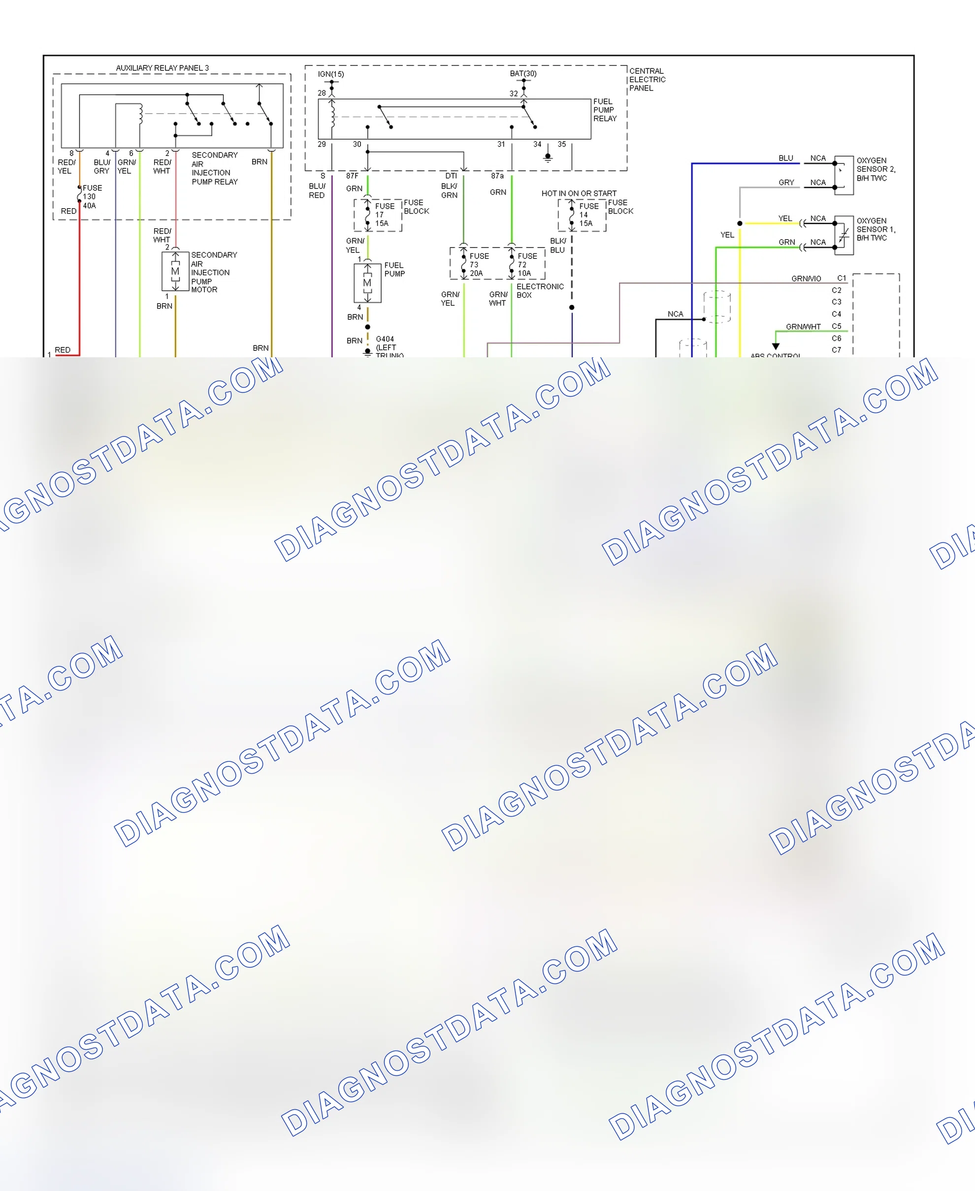 Scheme 4: Wiring Diagram (A6 2.8L - Late Production - 2 Of 2)