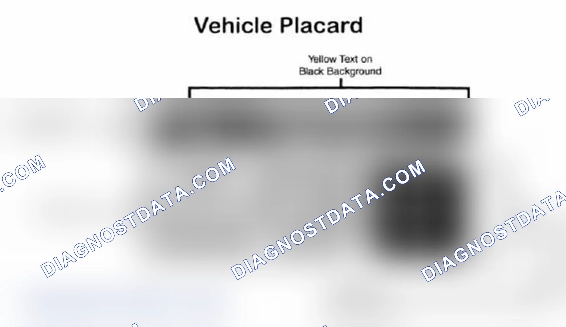 Scheme 28: Vehicle Tire Placard - Typical