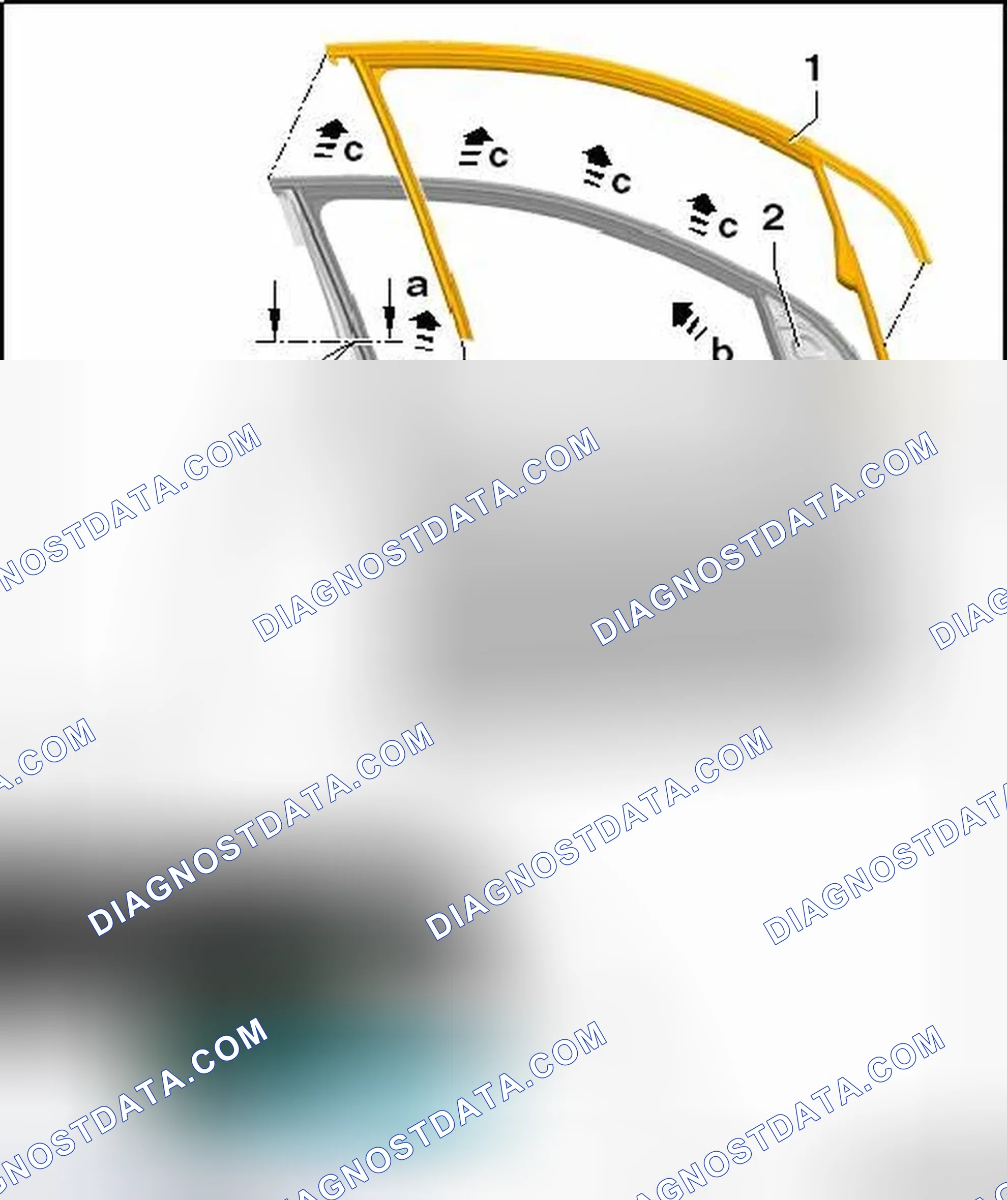 Scheme 29: FRONT DOOR WINDOW GUIDE