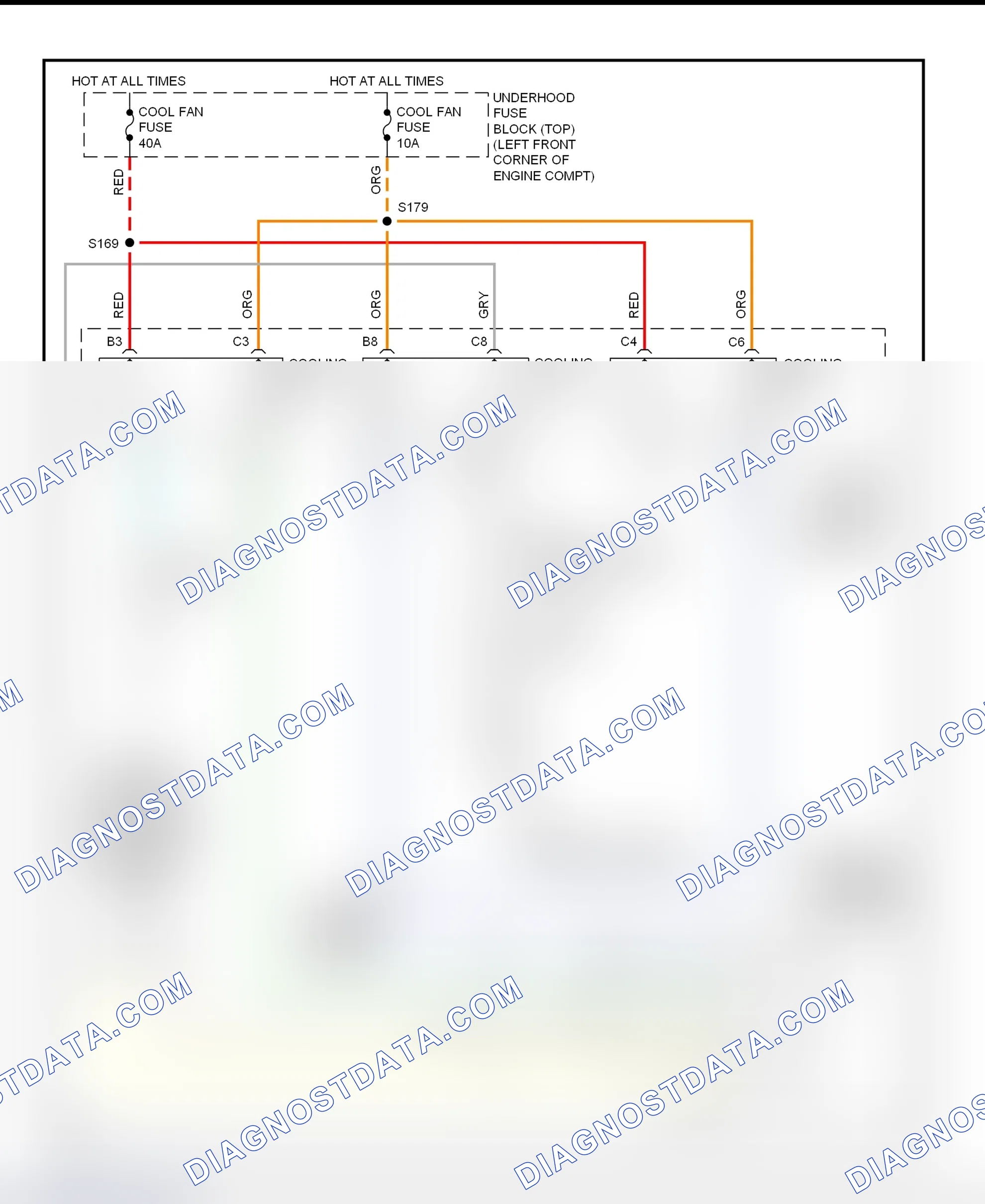 Scheme 5: Electric Cooling Fans Wiring Diagram (Camaro & Firebird)