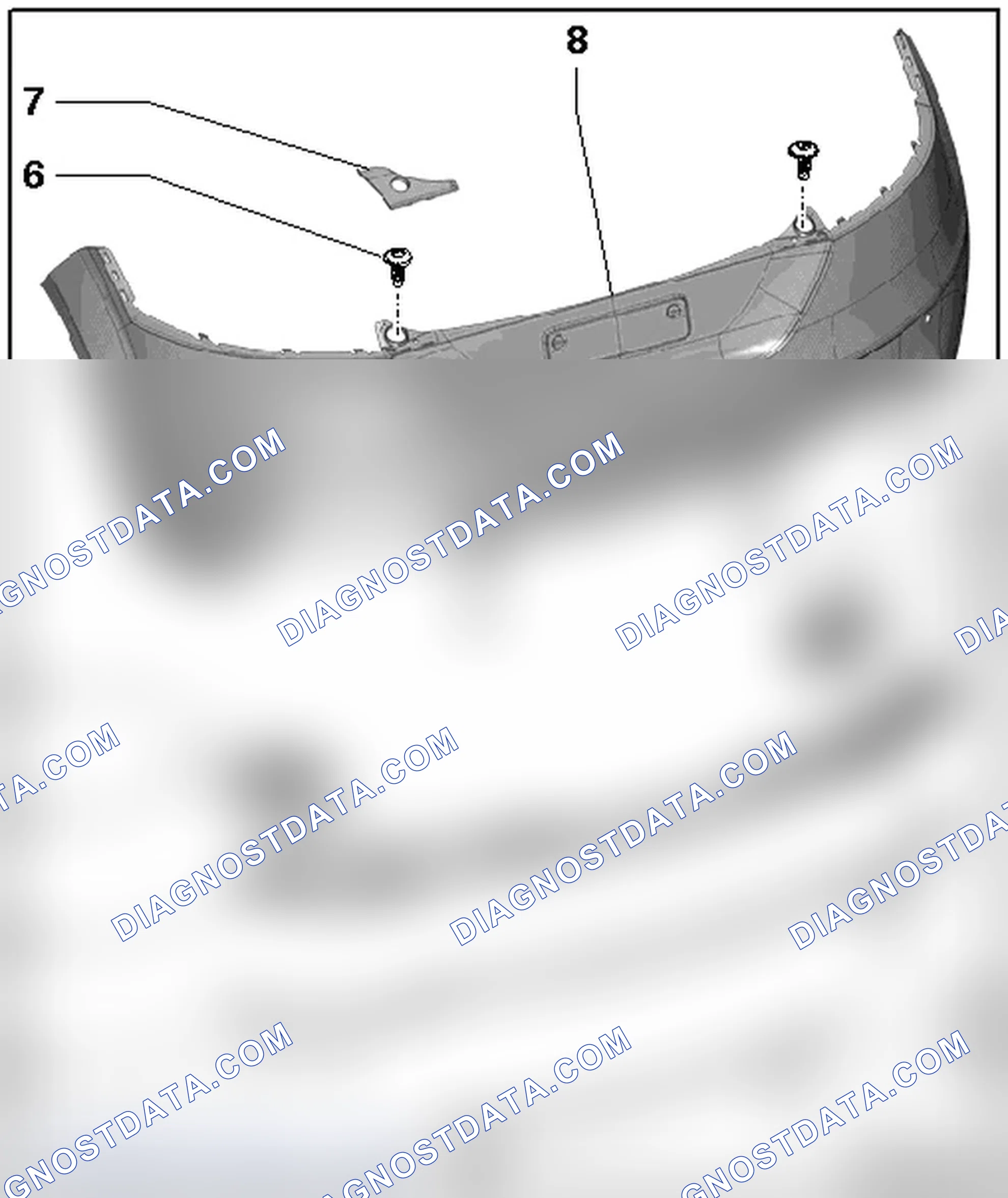 Scheme 16: REAR BUMPER ASSEMBLY OVERVIEW