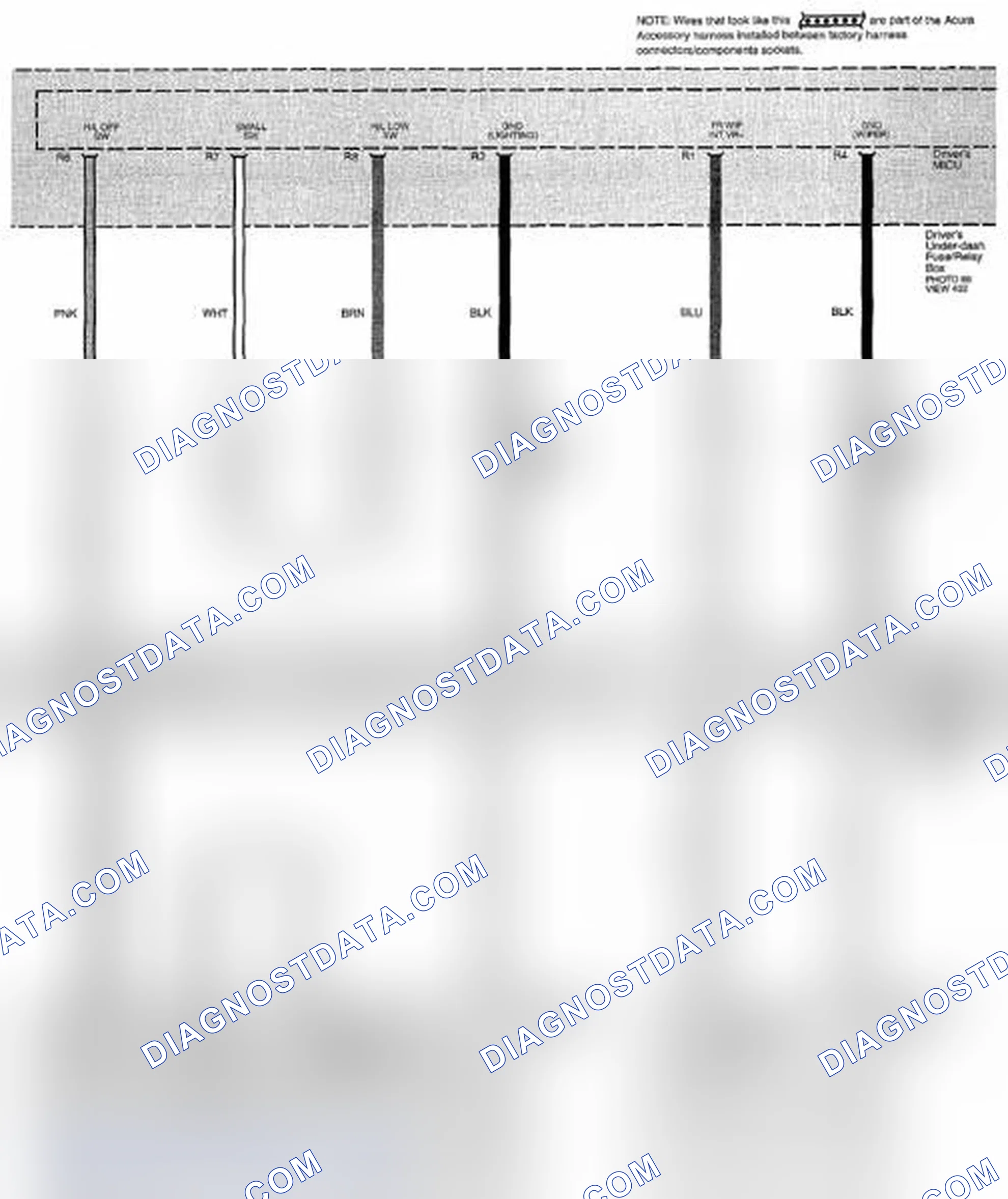 Scheme 132: Remote Starting System (Acura Accessory) - Without Keyless Access (Page 21-10)