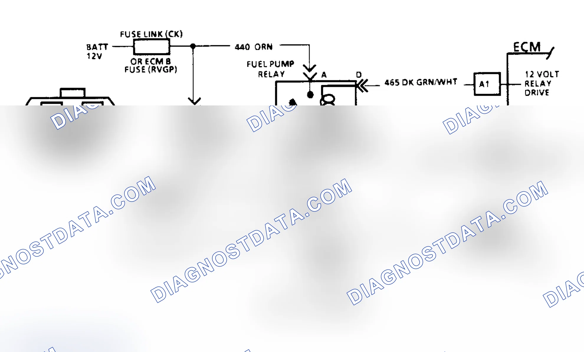 Scheme 78: Code 54: Fuel Pump Circuit/Circuit Diagram (All Other Models)