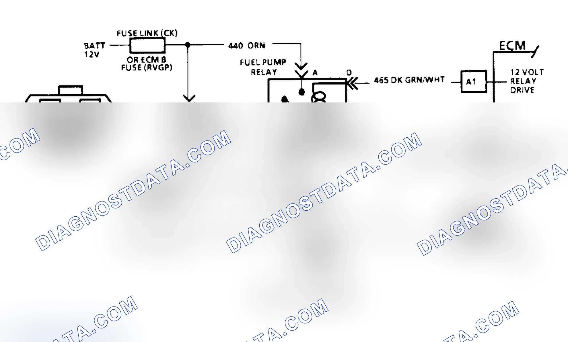 Scheme 78: Code 54: Fuel Pump Circuit/Circuit Diagram (All Other Models)