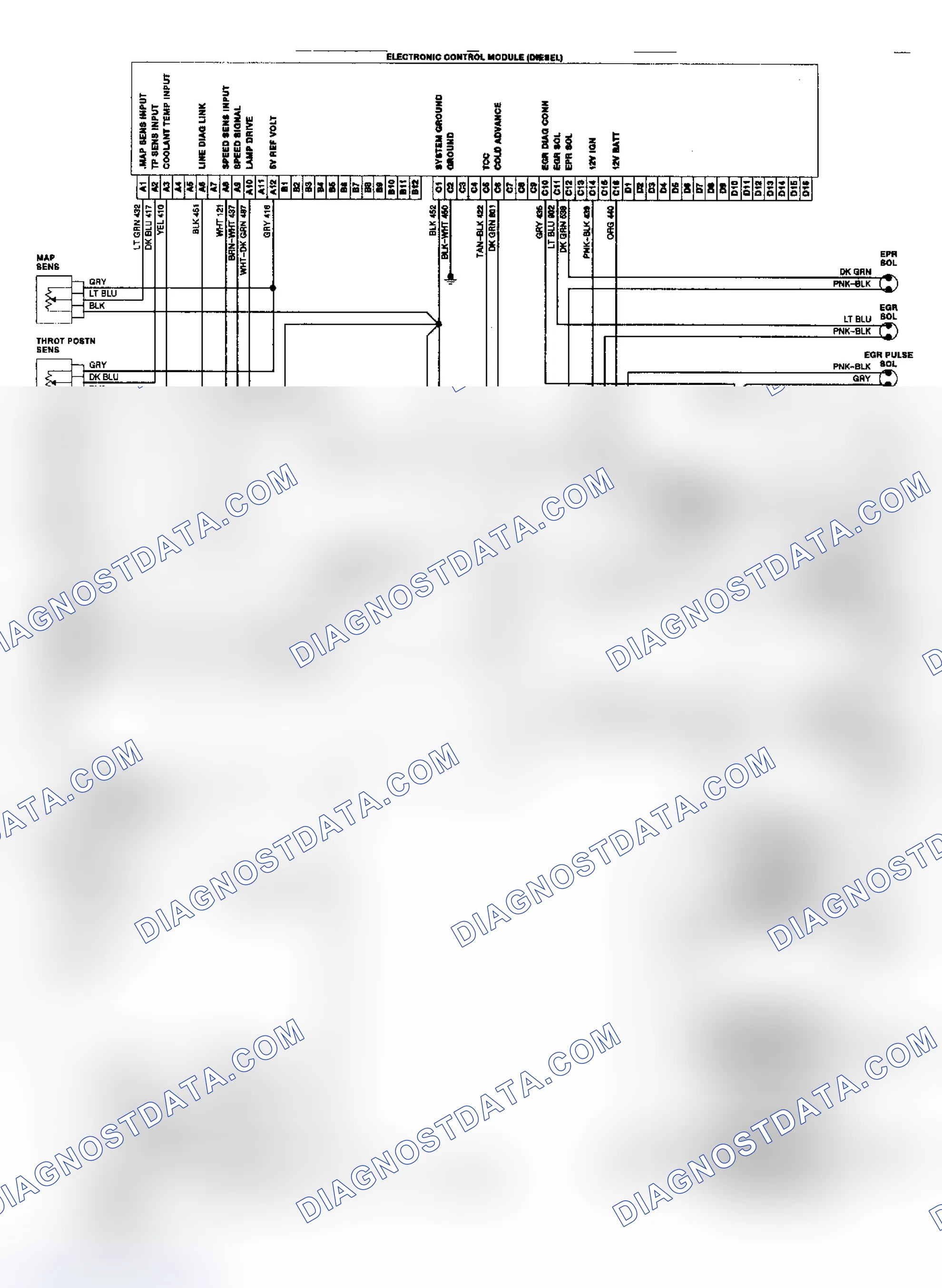 Scheme 220: 6.2L Diesel Electronic Control System Wiring Diagram ("C/K" Series)