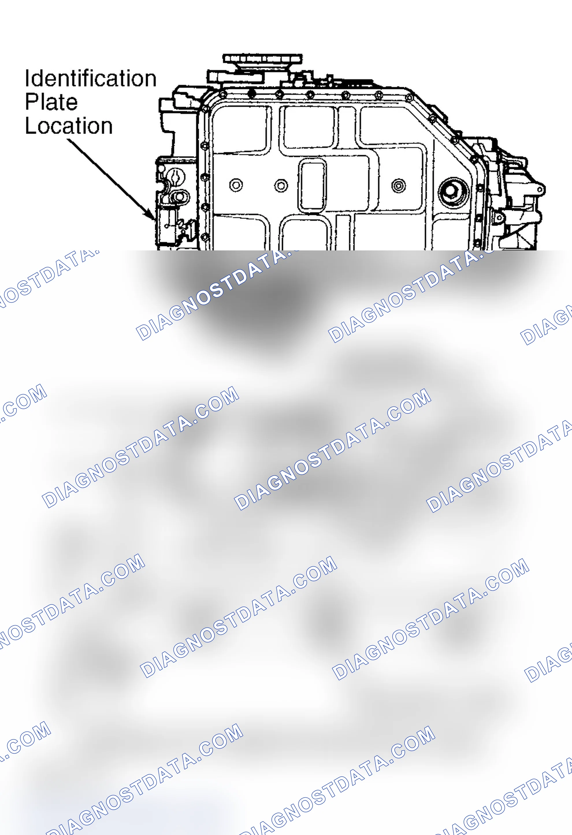 Scheme 115: TRANSAXLE IDENTIFICATION PLATE