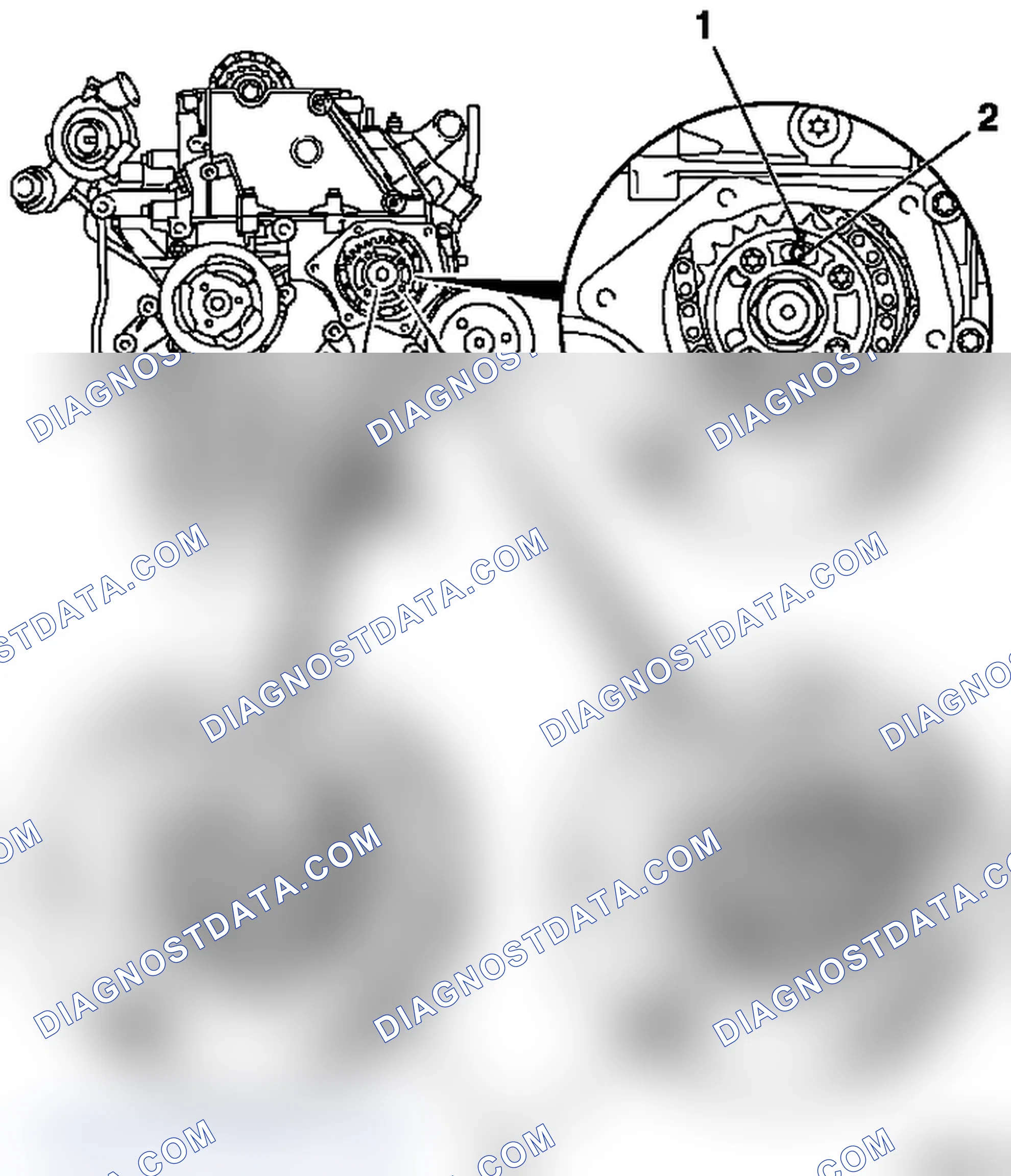 How to Replace the Injection Pump Gear (Simplex), Replace, Simplex Timing Chain