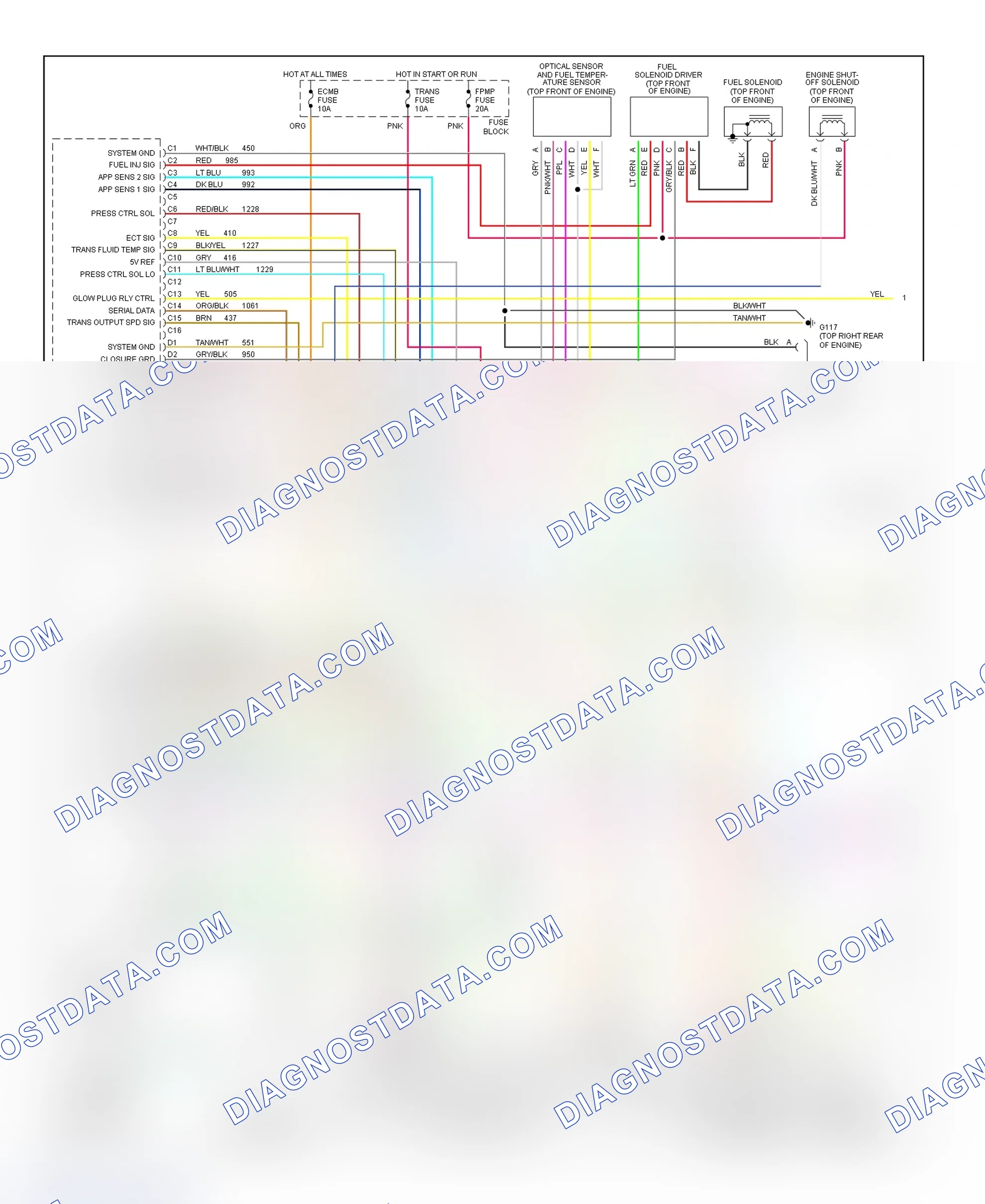 Scheme 239: Wiring Diagram (Pickup, Sierra Pickup & Van - 6.5L VIN P - 1 Of 2)