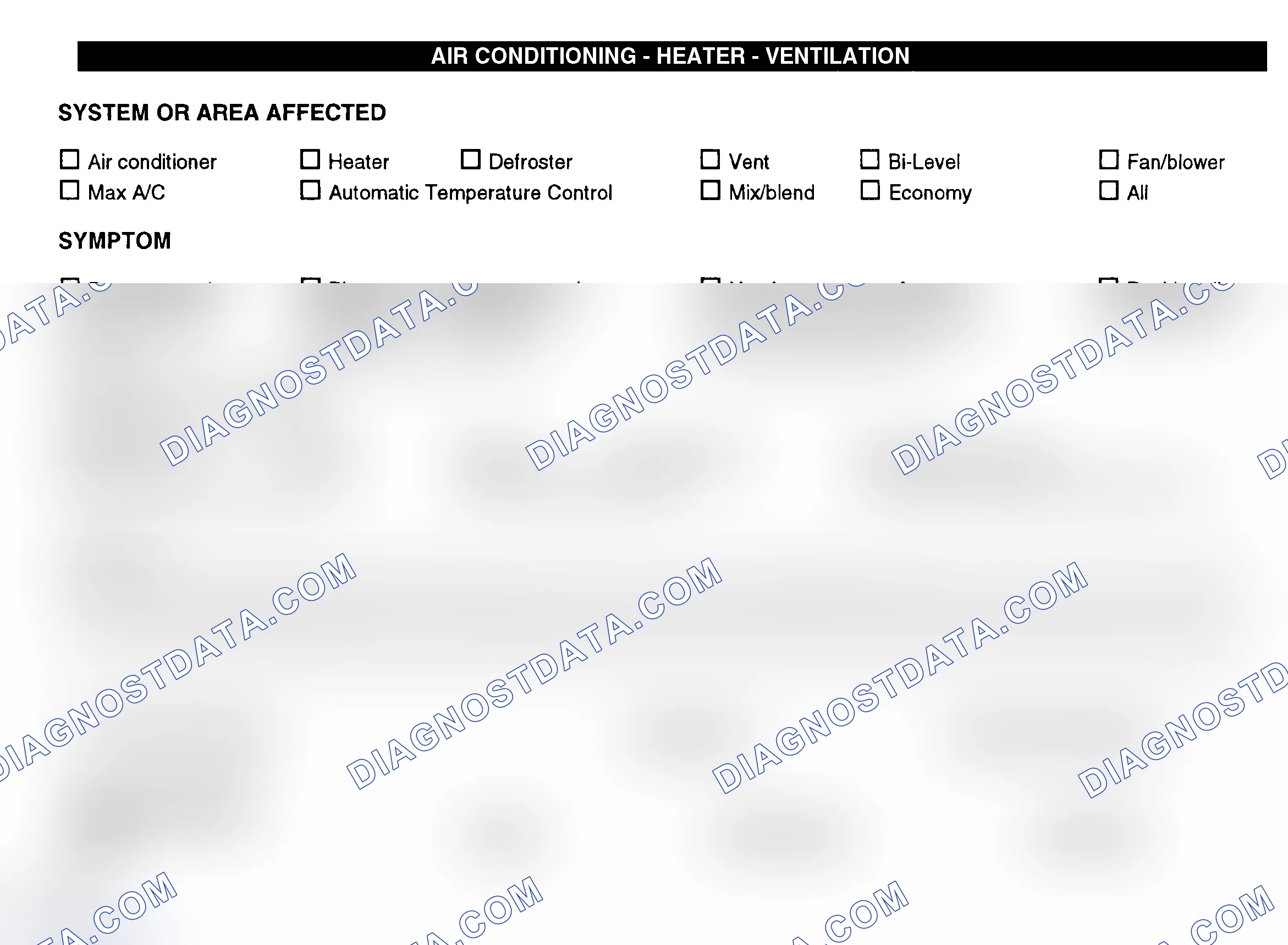 Scheme 8: Air Conditioning, Heater & Ventilation
