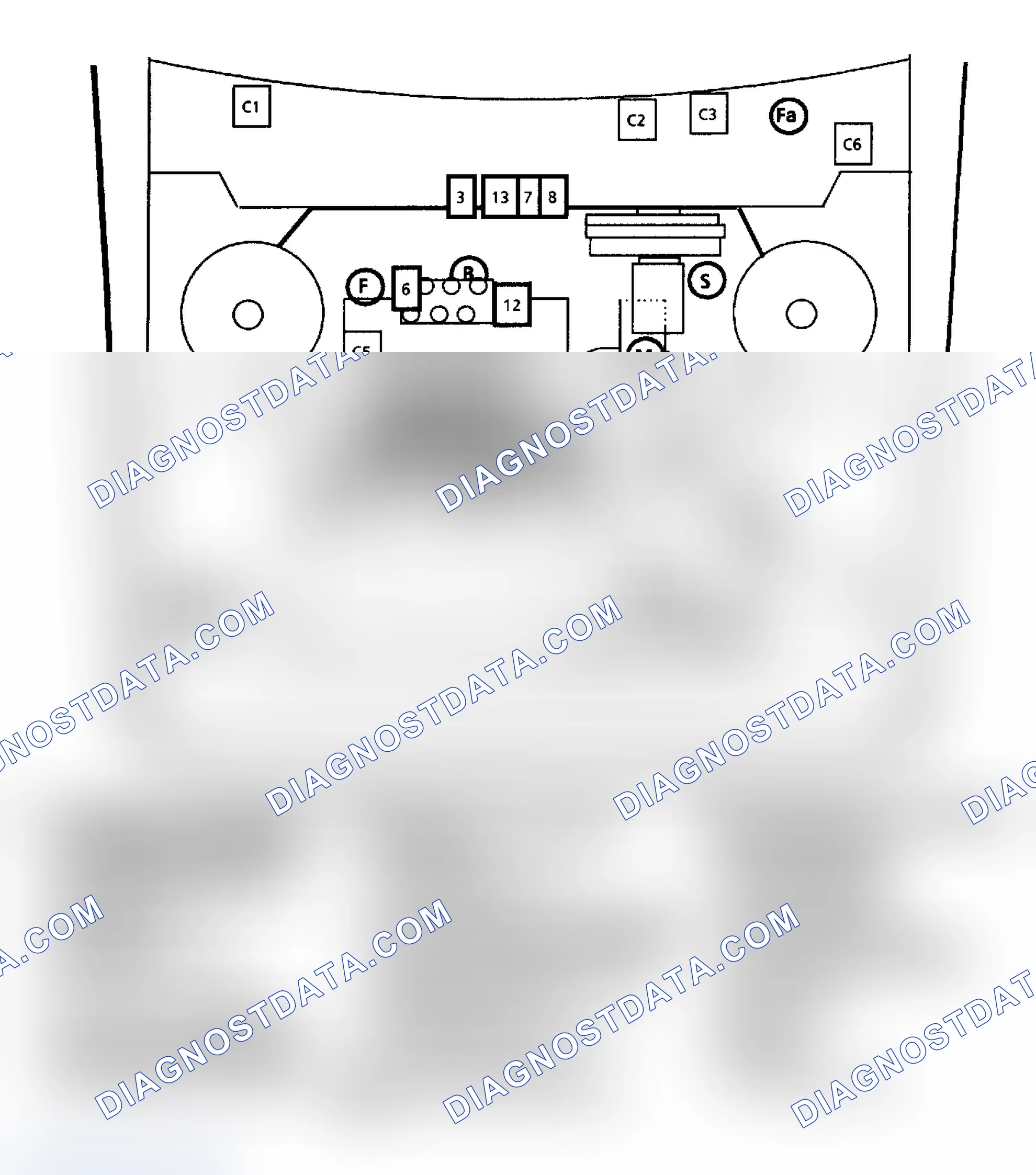 Scheme 223: Component Location (3.0L "N" Body & 3.8L Turbo "G" Body)