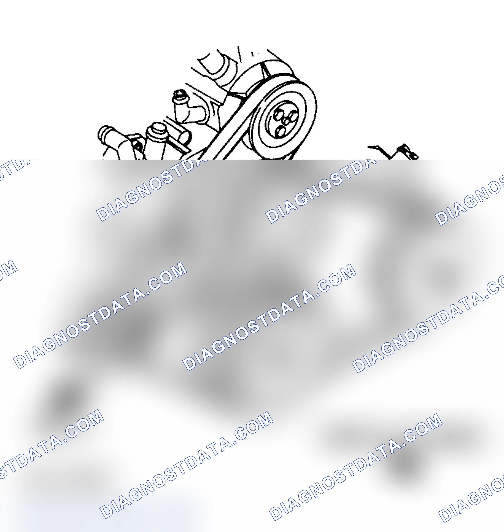 Scheme 9: Drive Belt Routing - 7.4L