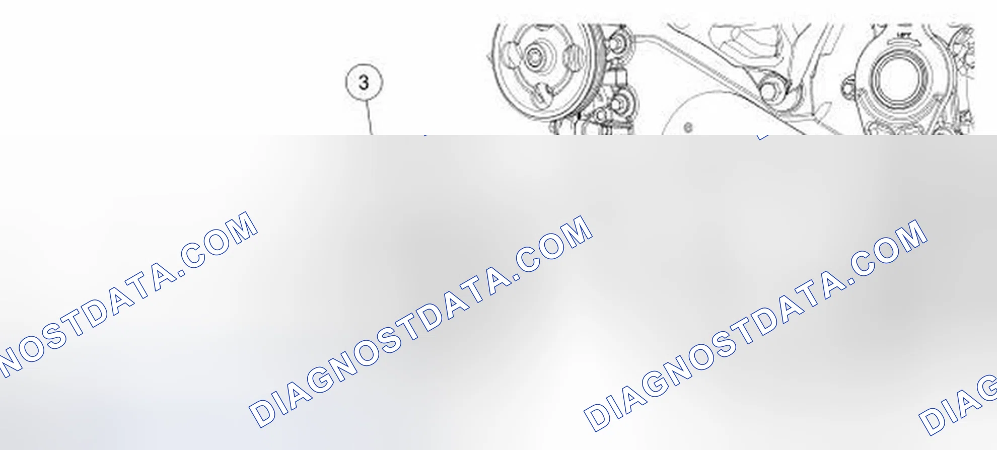 Scheme 8: Lower End Components - Exploded View, Crankshaft Pulley and Crankshaft Front Seal
