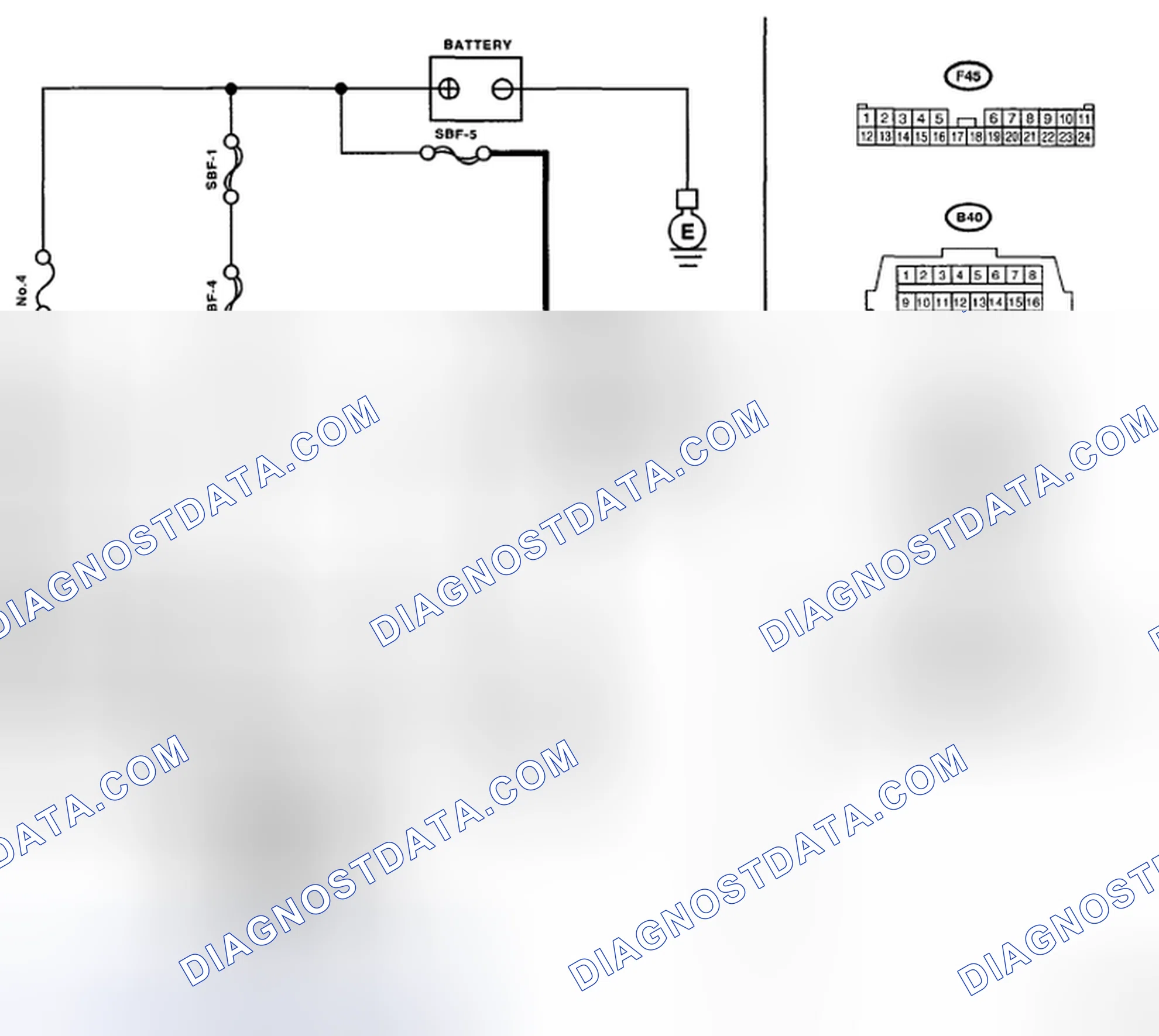 Scheme 425: CHECK POWER SUPPLY AND GROUND CIRCUIT