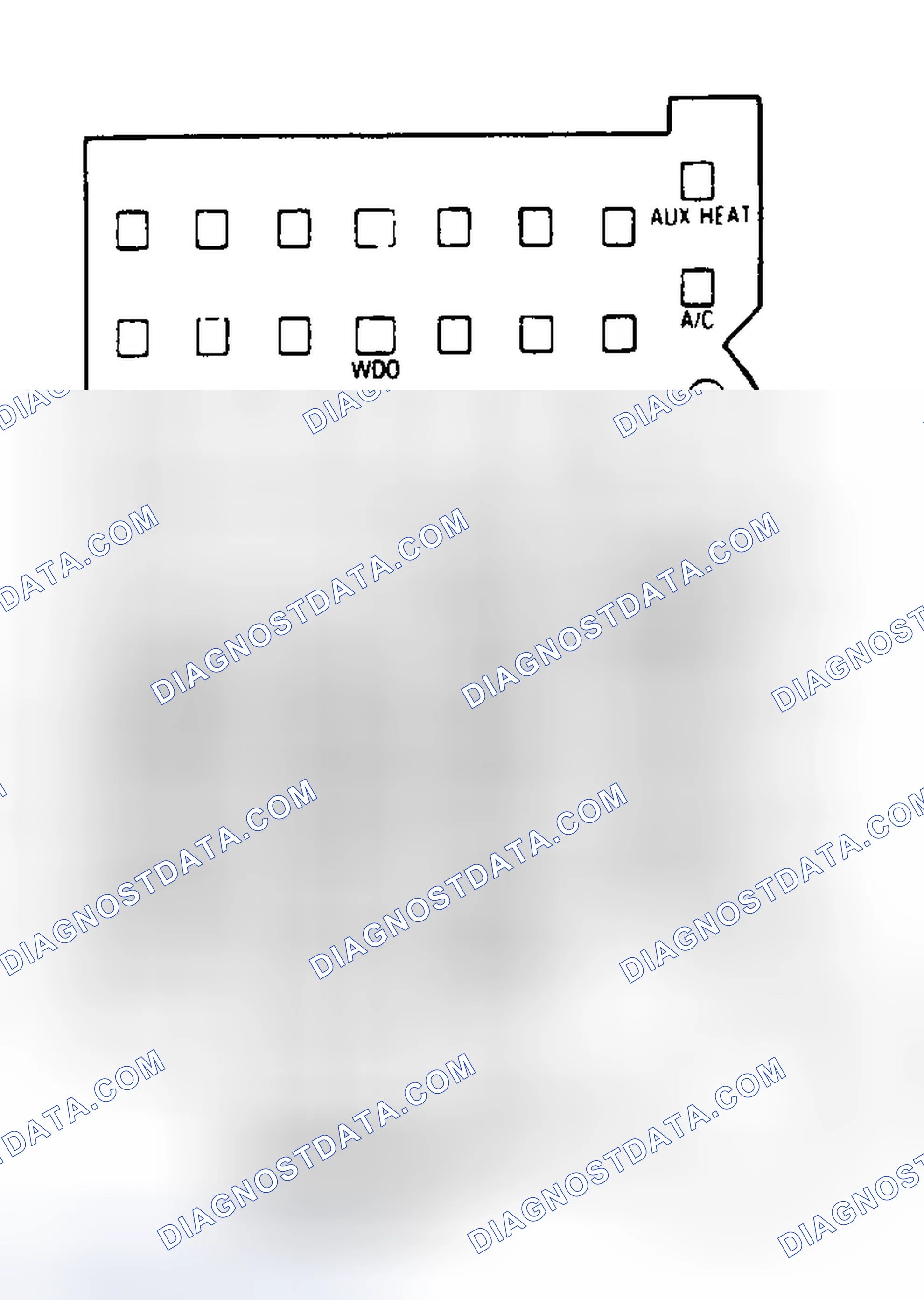 Scheme 5: FUSE PANEL IDENTIFICATION (1988-92 "G" SERIES VAN)