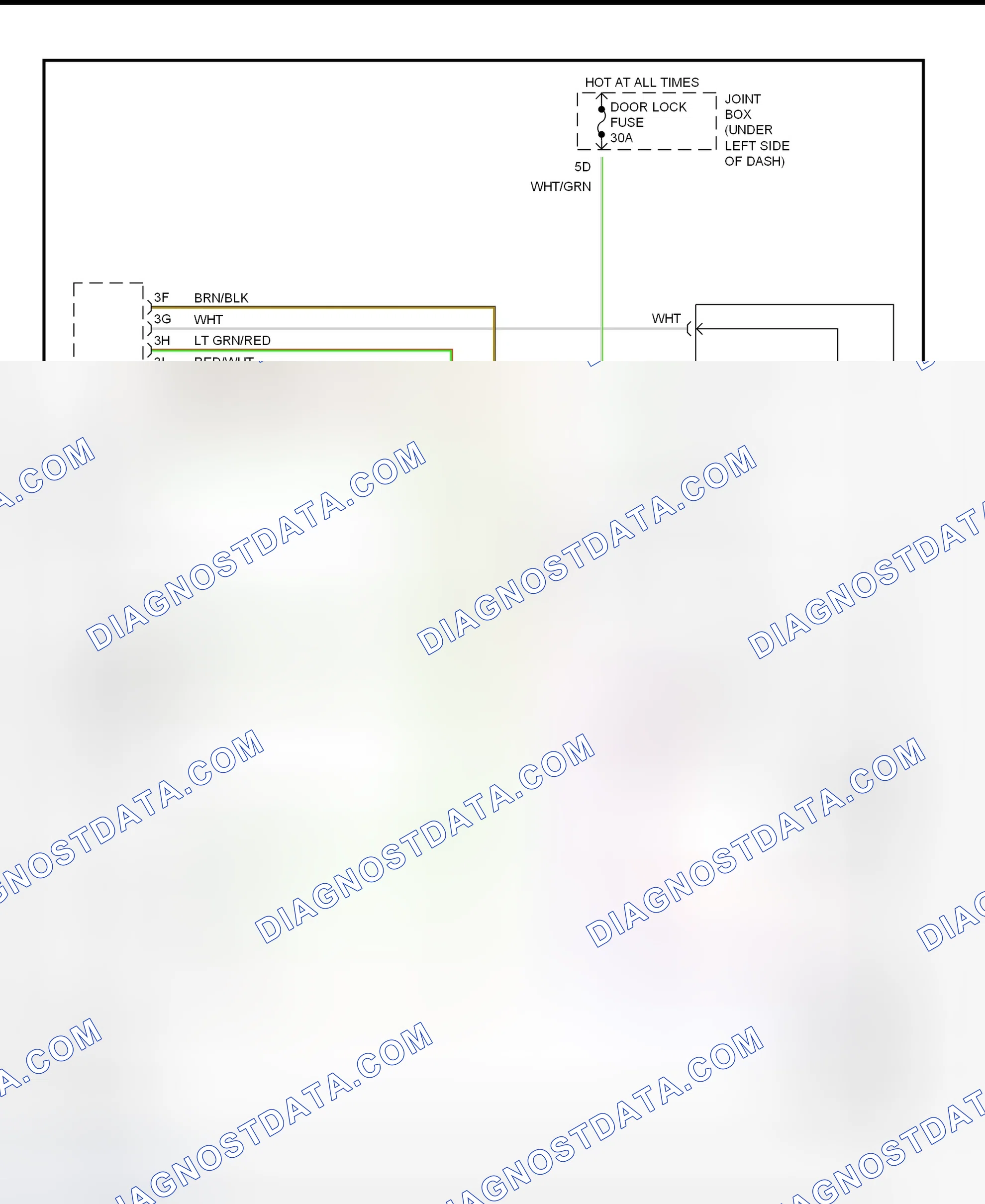 Fig. 23: Power Tilt Steering Column System Wiring Diagram (2001 Millenia)