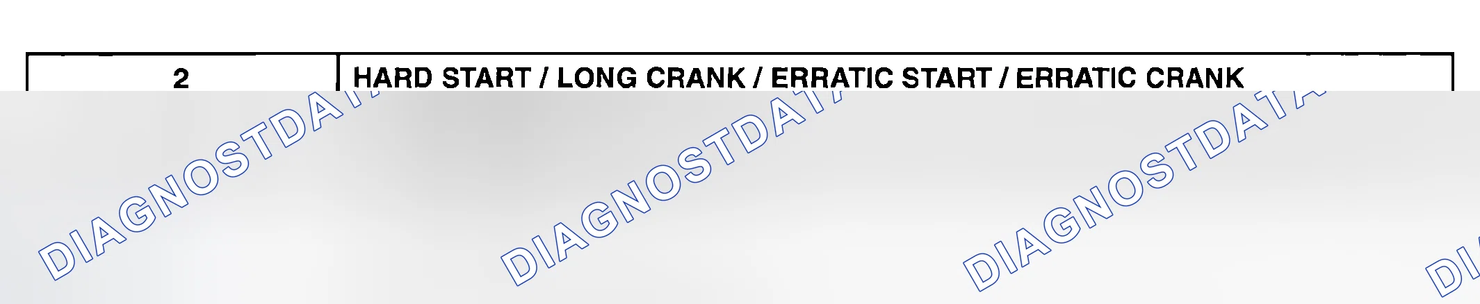 Scheme 465: HARD START/LONG CRANK/ERRATIC START/ERRATIC CRANK