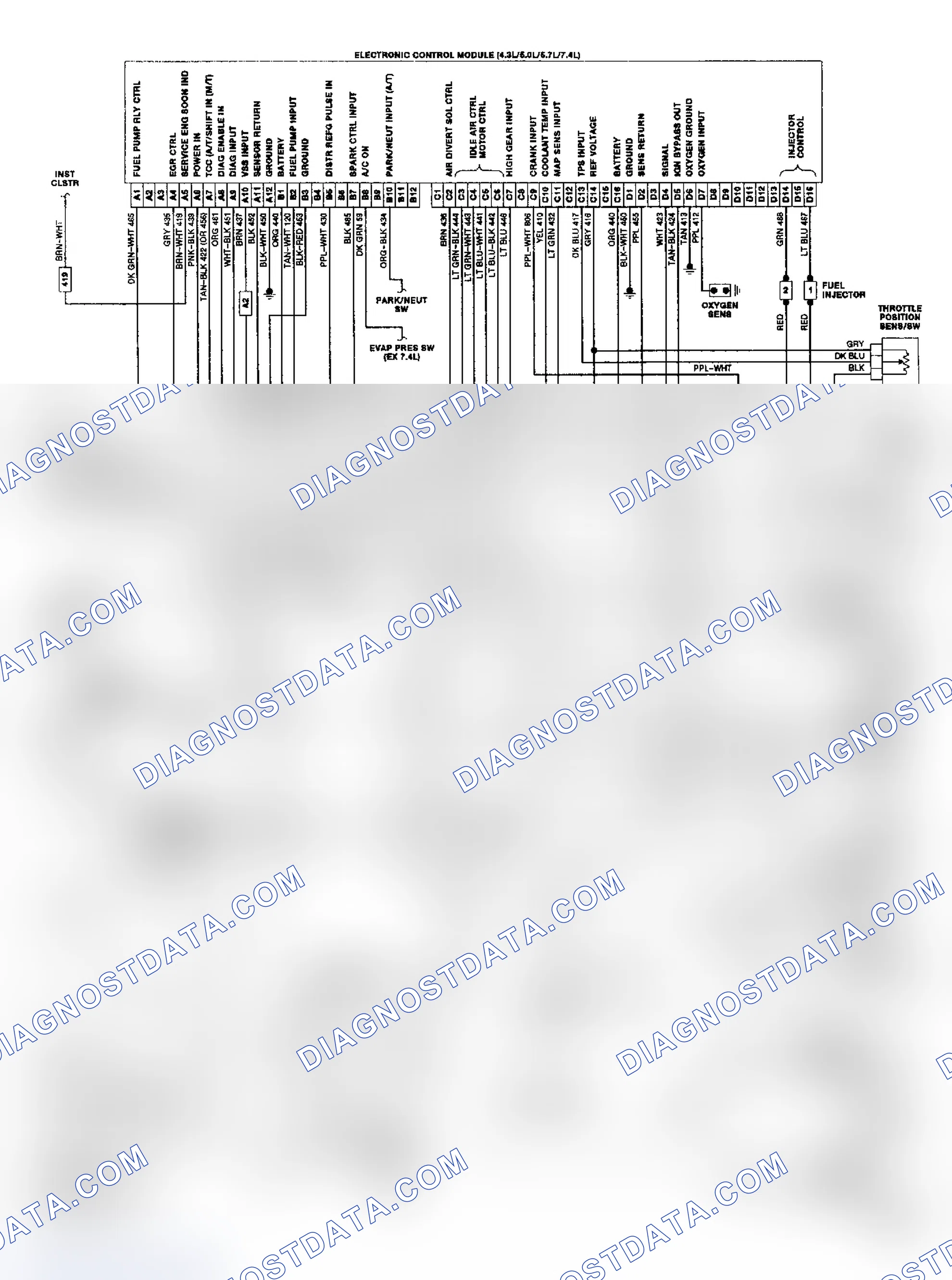 Scheme 18: "G" Series TBI/CCC Wiring Diagram