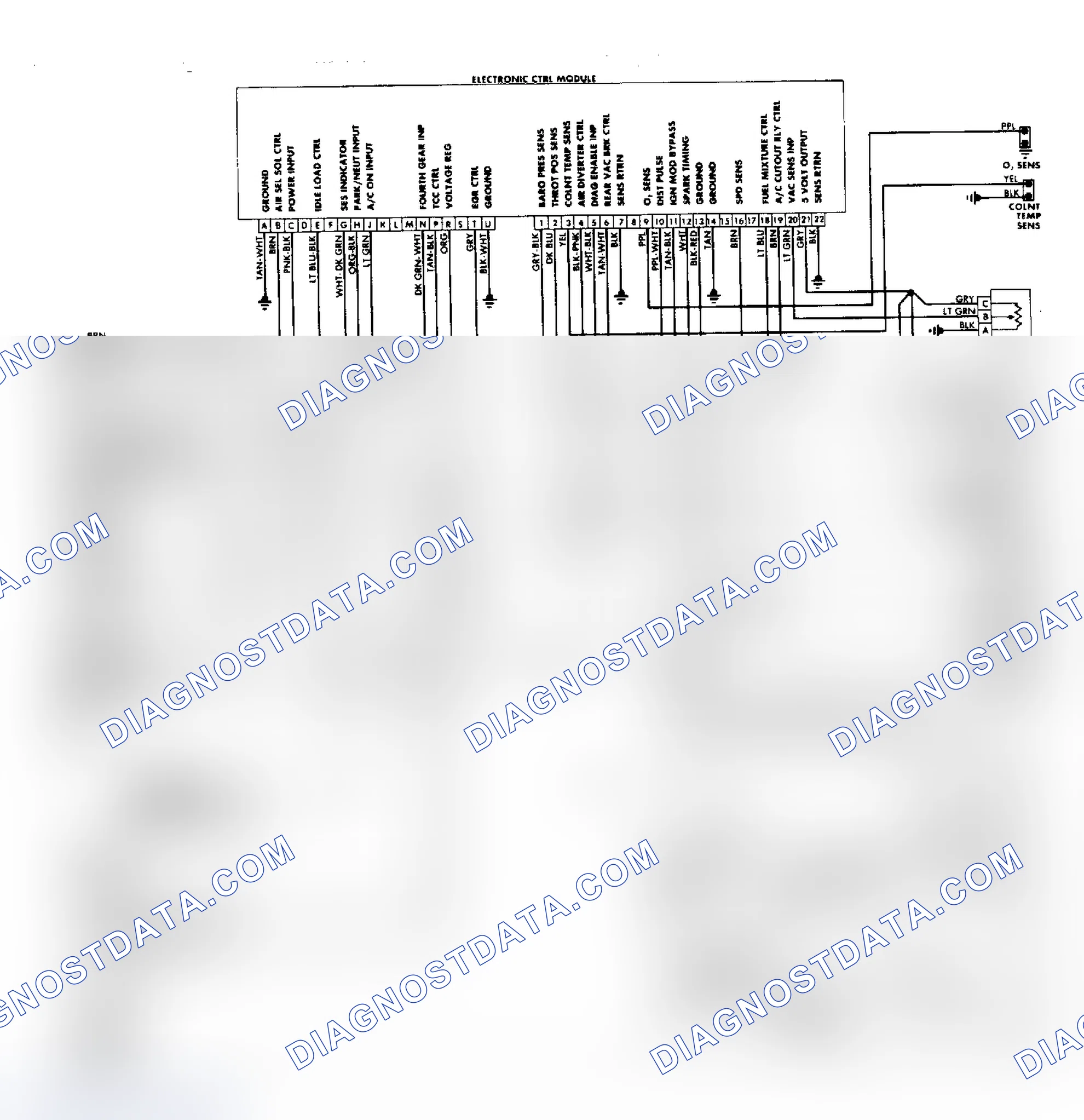 Scheme 472: Full Function Wiring Diagram (1987 5.0L, VIN Y)