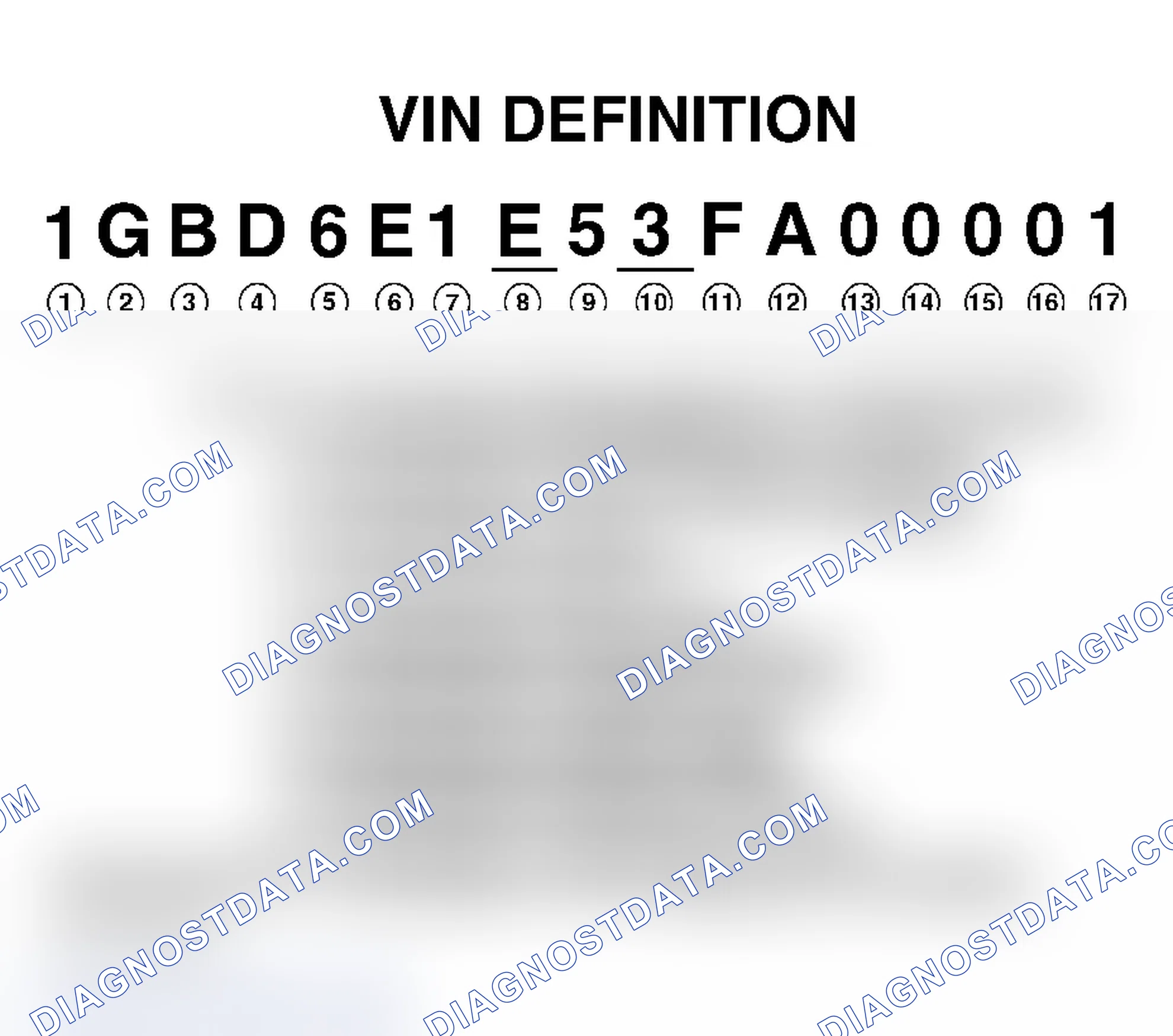 Scheme 1: VEHICLE IDENTIFICATION NUMBER