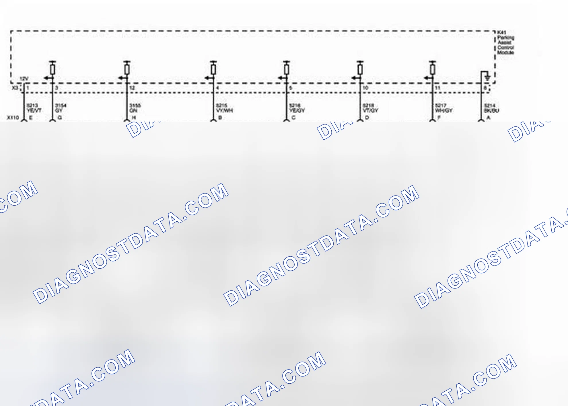Scheme 8: Front and Side Object Sensors (LHD with UD5 or UDP)