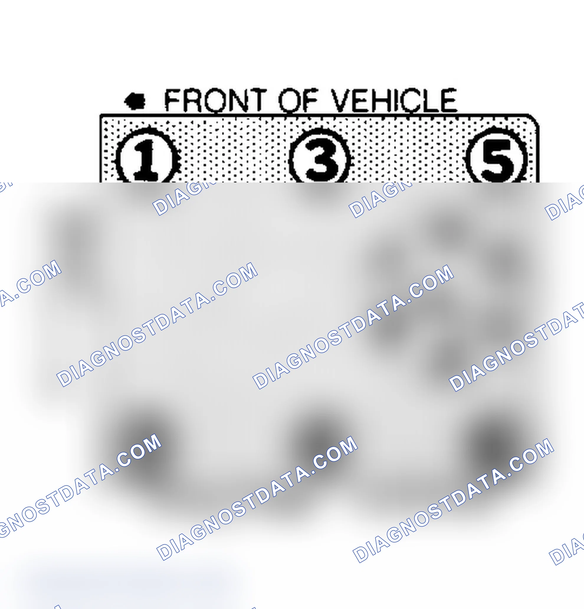 Scheme 18: 2.8L Firing Order & Timing Mark (Magnetic Probe Is Located At 9.5 Degrees ATDC)