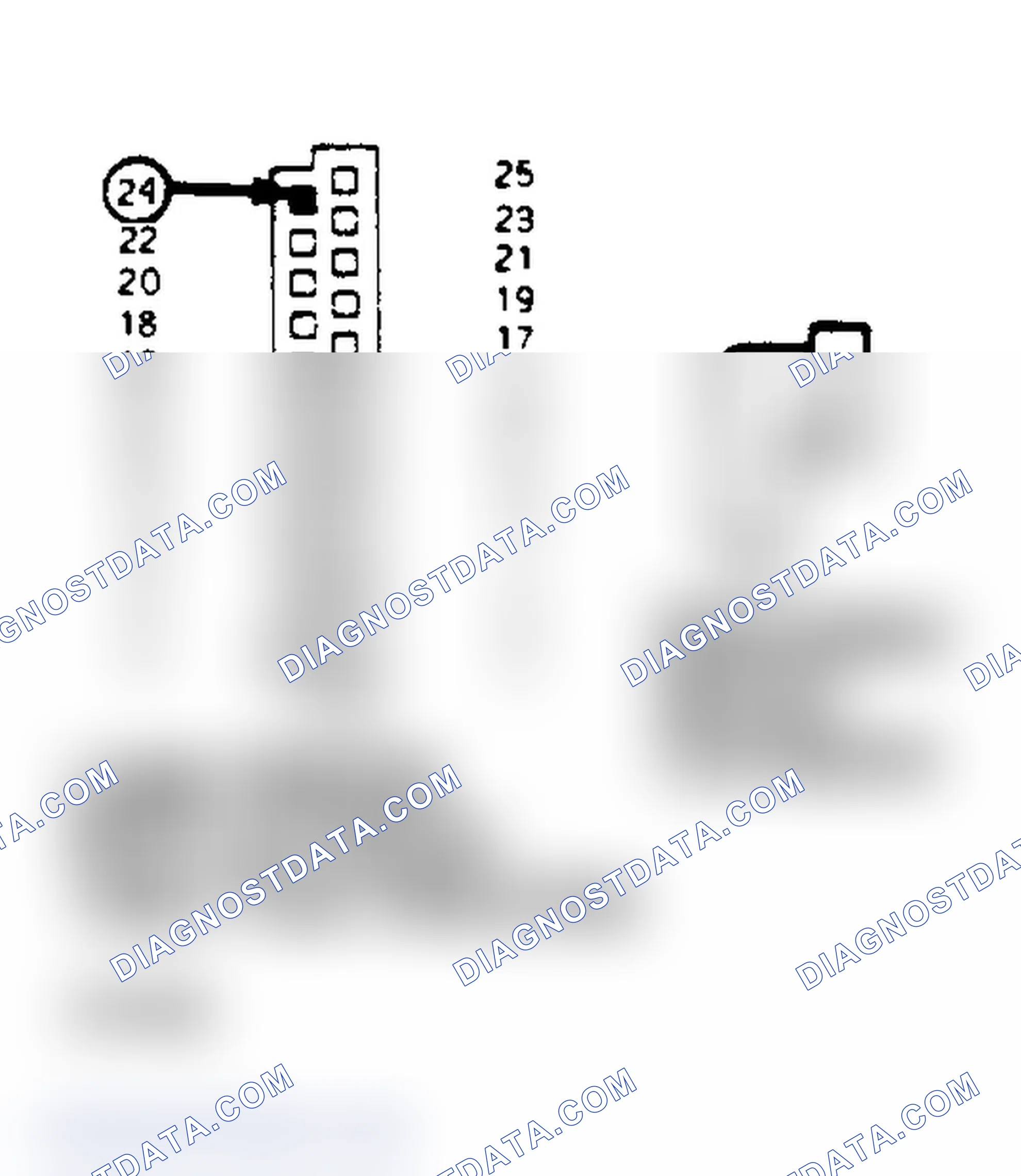 Scheme 142: Logic Module Blue Connector View From Wire End & Detonation Sensor Connector
