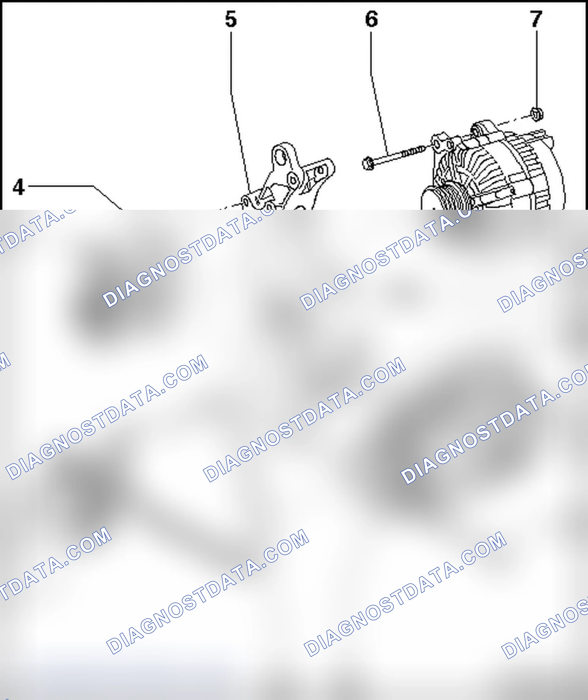 Scheme 267: RIBBED BELT AND ASSEMBLY BRACKET OVERVIEW