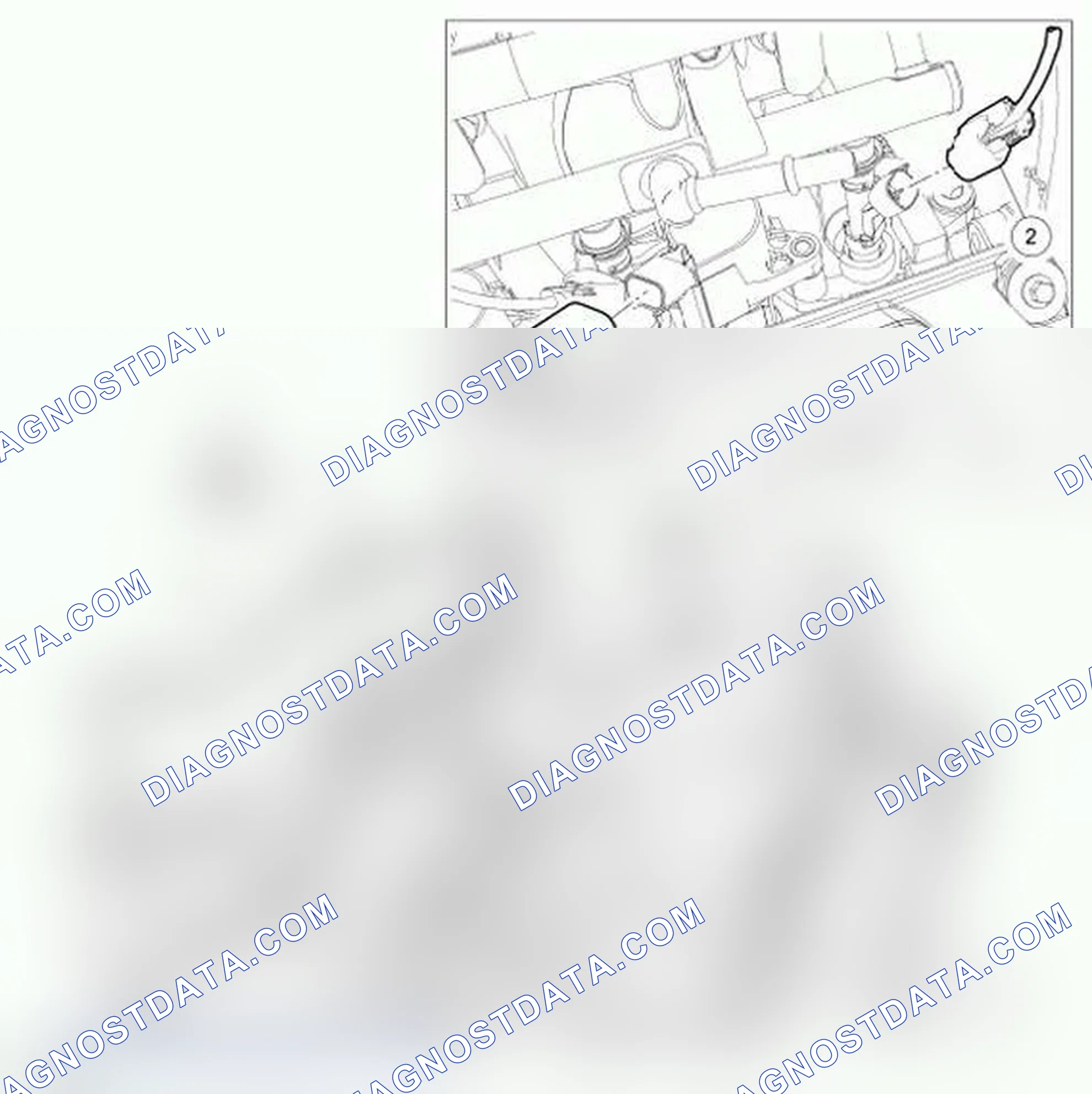 Scheme 280: Generator Wiring Harness and Support Bracket, Ignition Coil and Fuel Injector Electrical Connectors