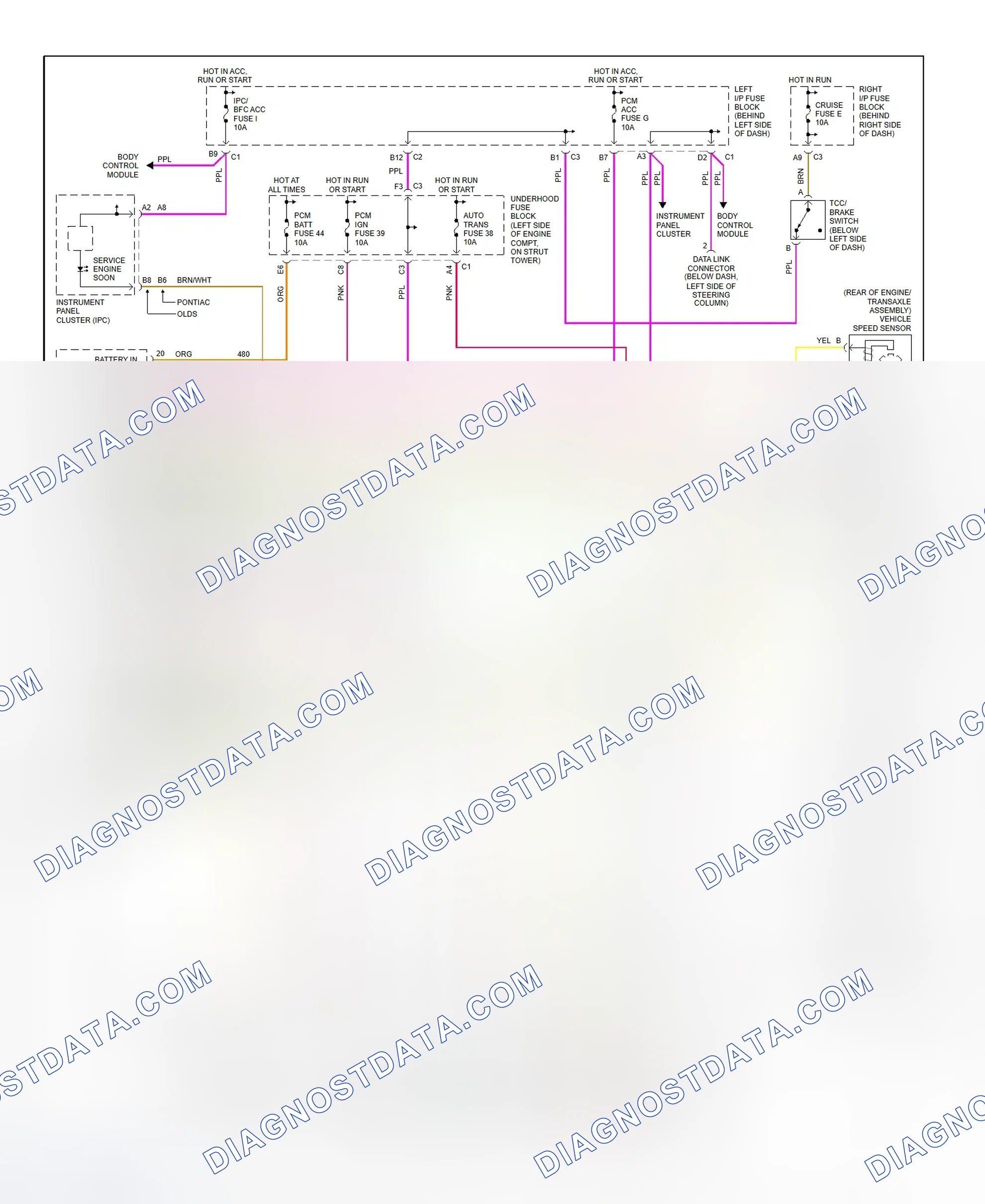 Scheme 161: Transaxle Electronic Control System Wiring Diagram (Alero & Grand Am - 3.4L)