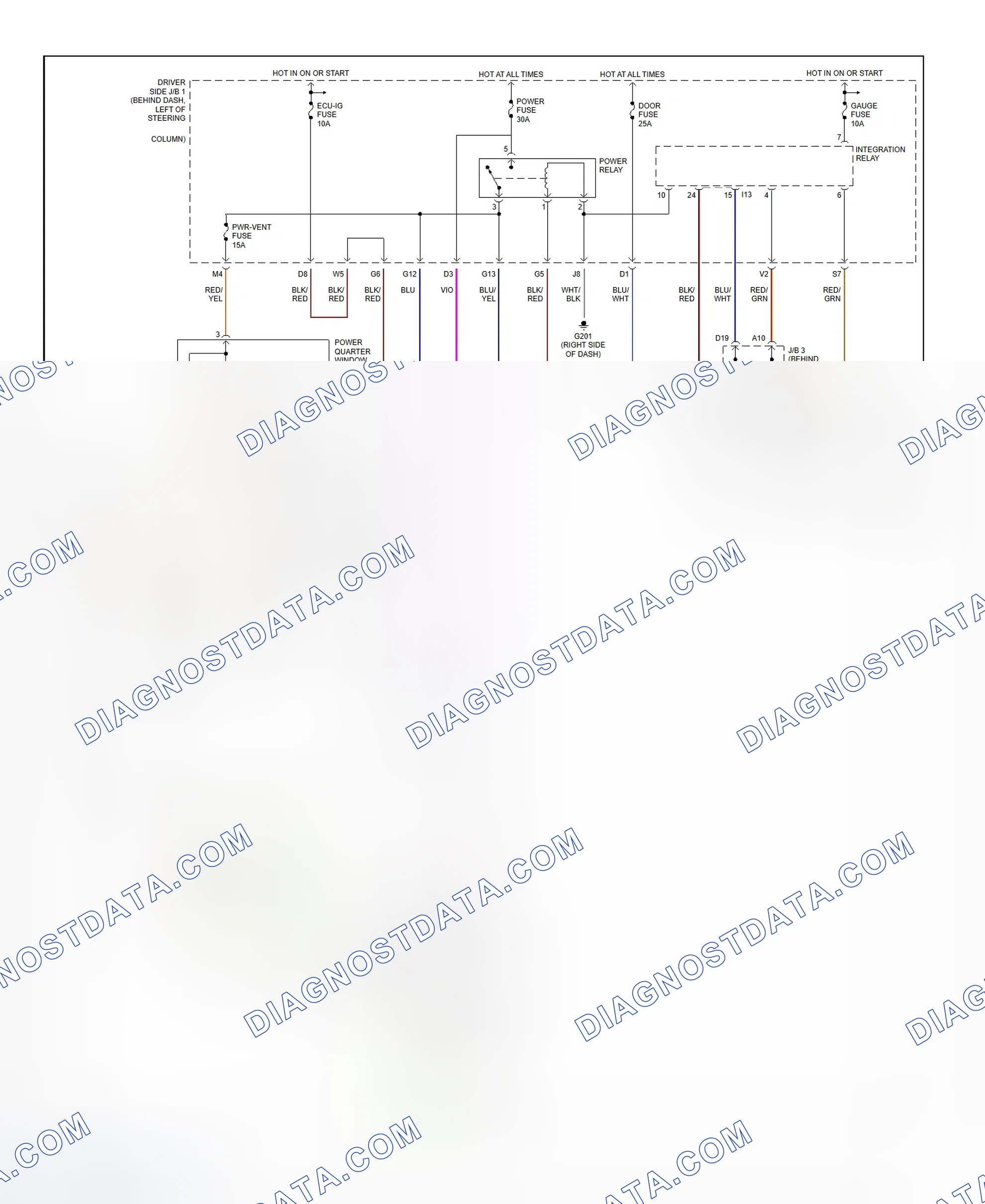 Scheme 7: Power Window System Wiring Diagram (Sienna)