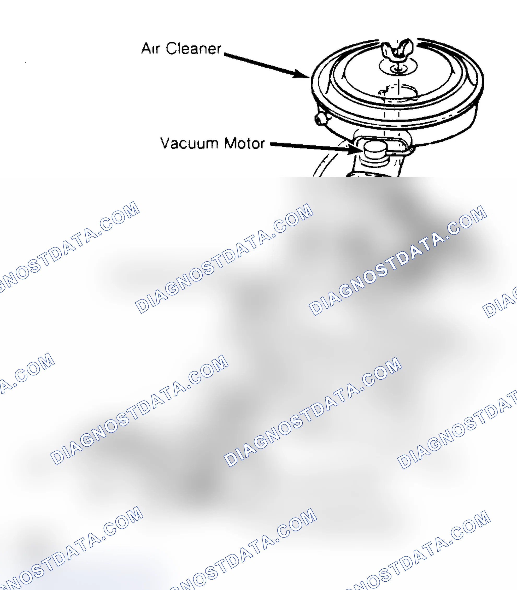 Scheme 42: Air Cleaner Assembly (V8 Engine) All Light Duty emission vehicles use preheated air to warm carburetor.