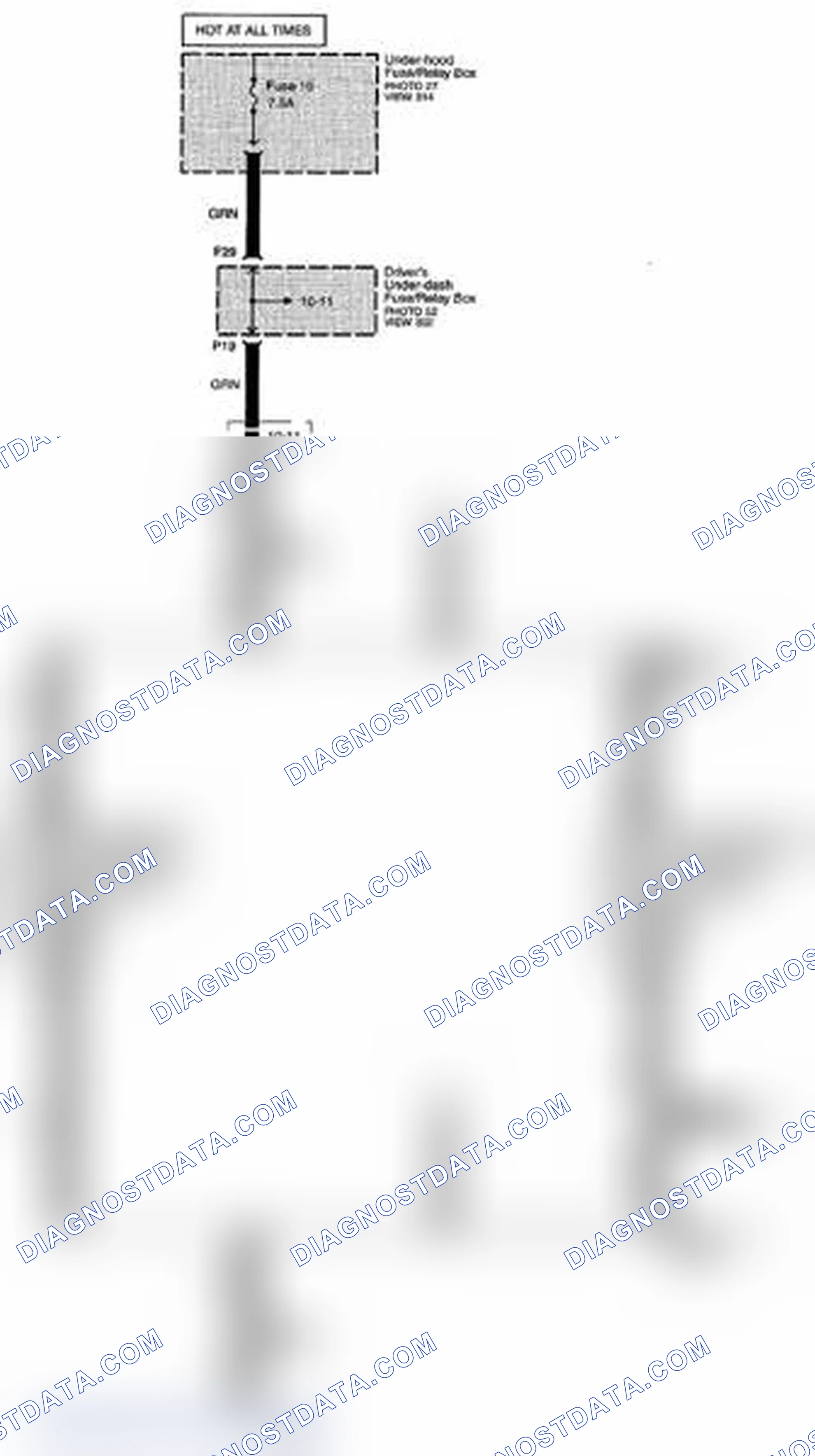 Scheme 246: Vanity Mirror Lights Circuit Diagram (Page 114-4)