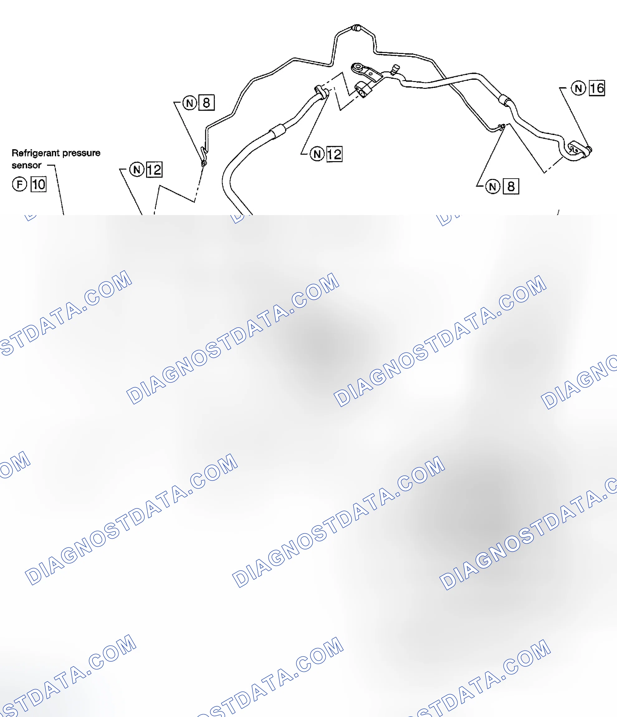 Scheme 181: O-RING AND REFRIGERANT CONNECTION