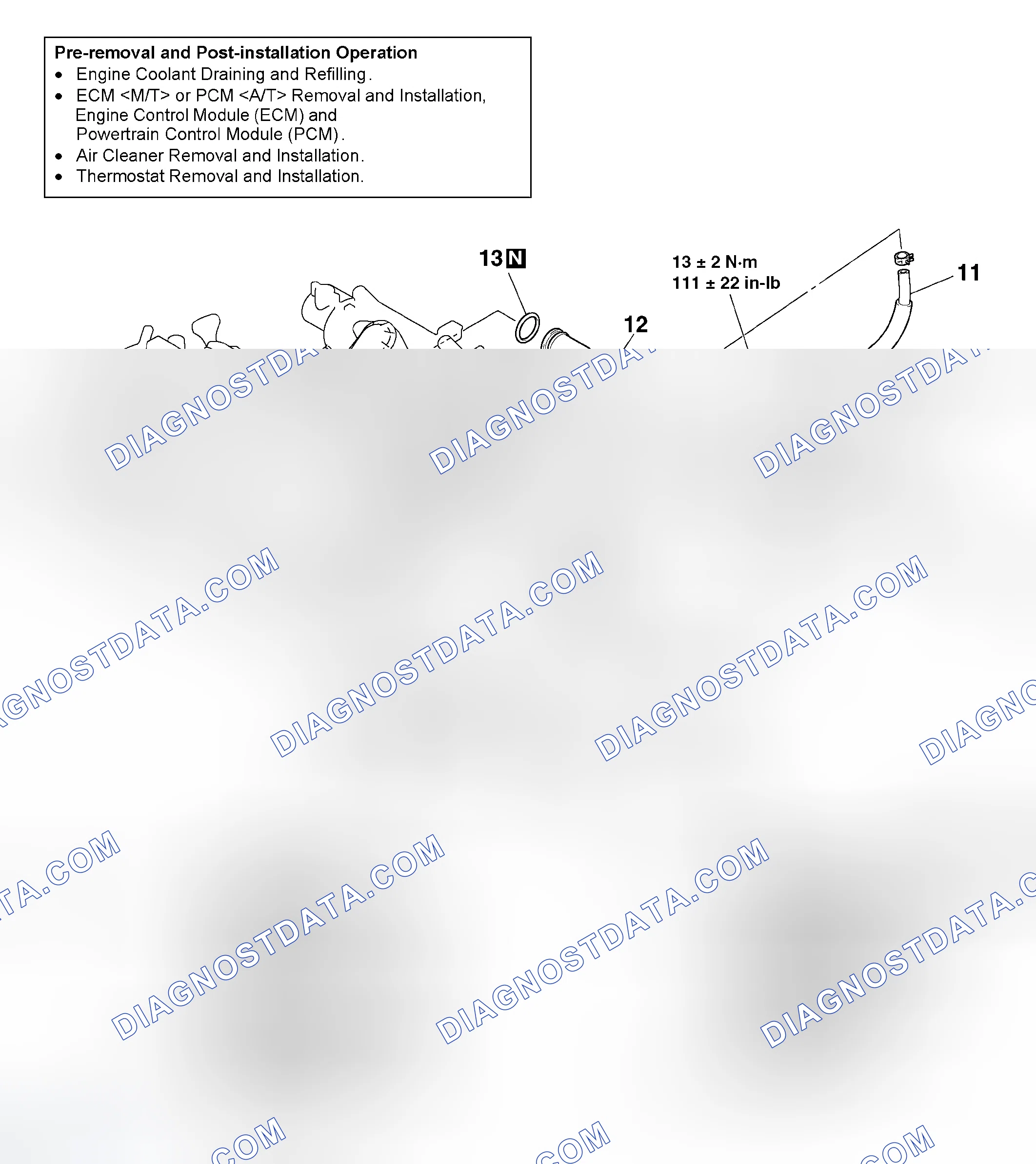 Scheme 54: REMOVAL AND INSTALLATION < 2.4L ENGINE >