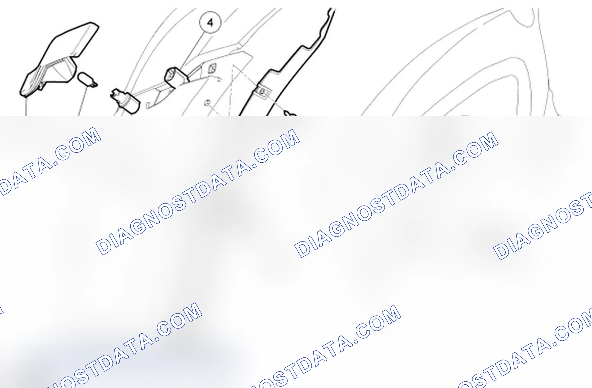 Scheme 74: Side Marker Lamp - Sable Sedan