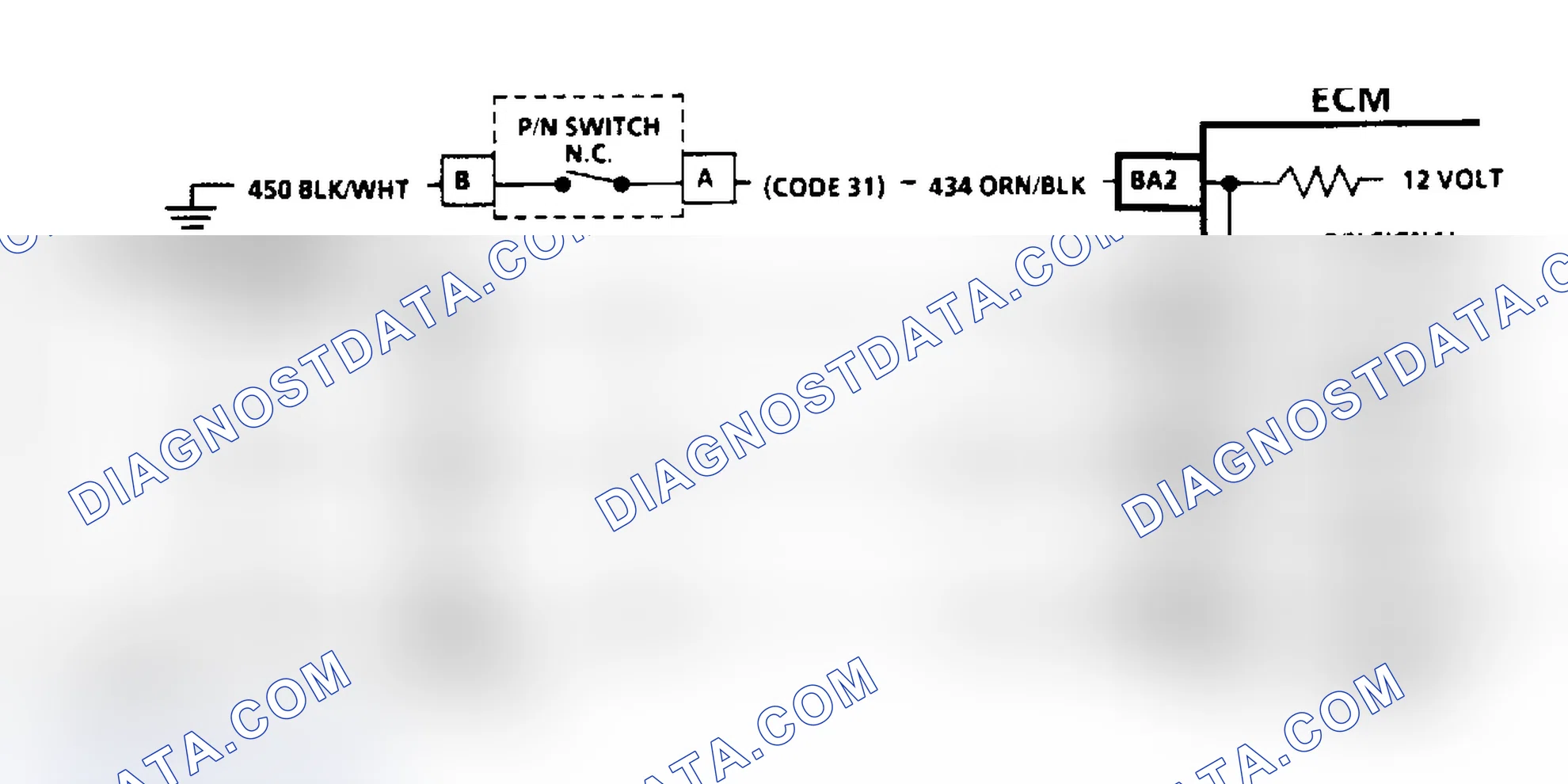 Scheme 230: CODE 31, PARK/NEUTRAL SWITCH - 3.8L "3800" PFI - BONNEVILLE, ELECTRA & NINETY-EIGHT