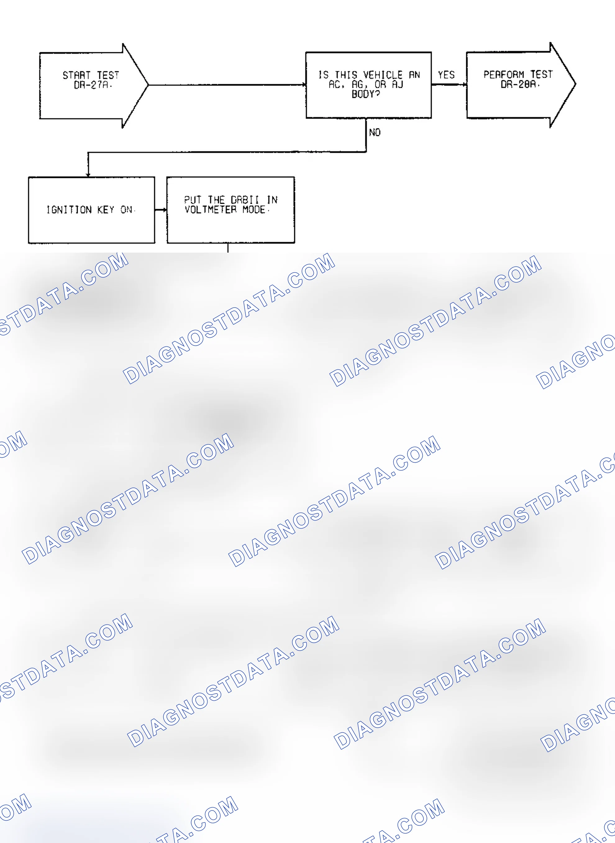 Scheme 666: Test DR-27A Code 35, (1 of 3) Radiator Fan Relay Circuit
